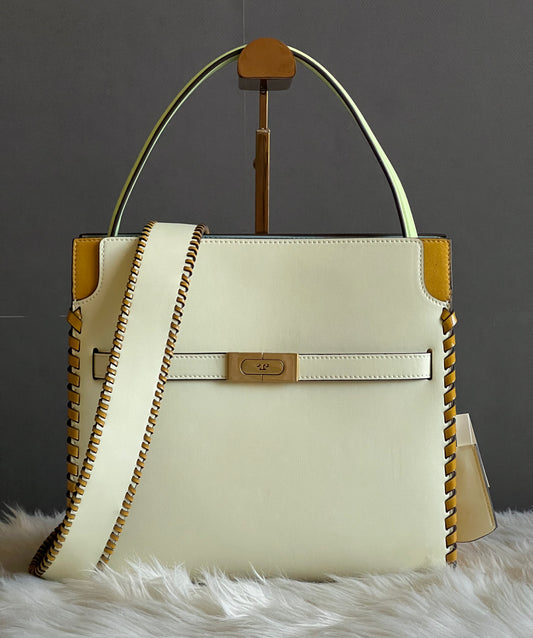 Tory Burch Small Lee Radziwill Whipstitch Double Bag