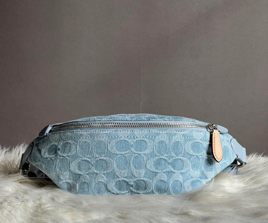 Coach Charter Belt Bag 7 in Signature Denim
