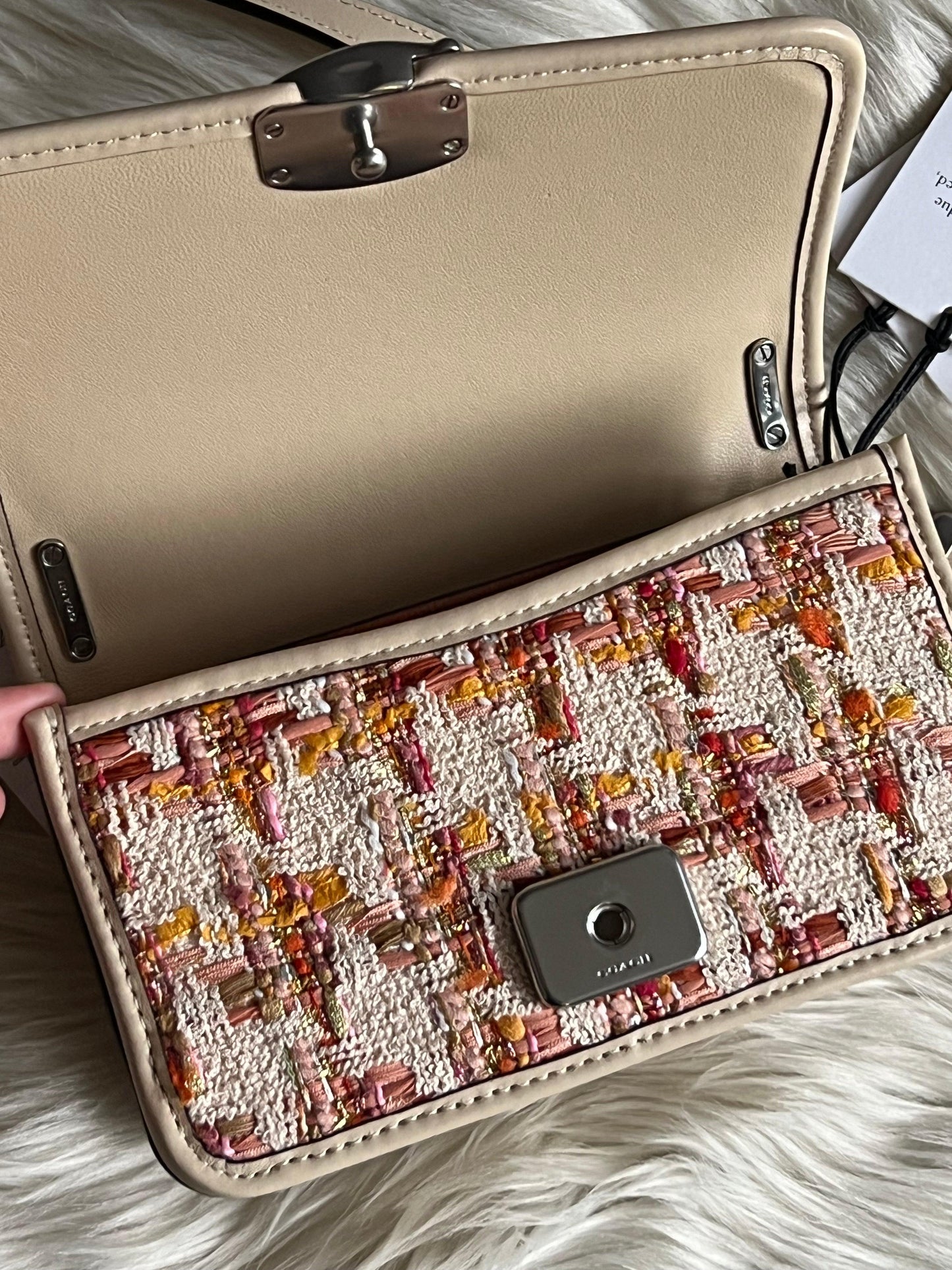 Coach Bandit Crossbody Bag in Tweed