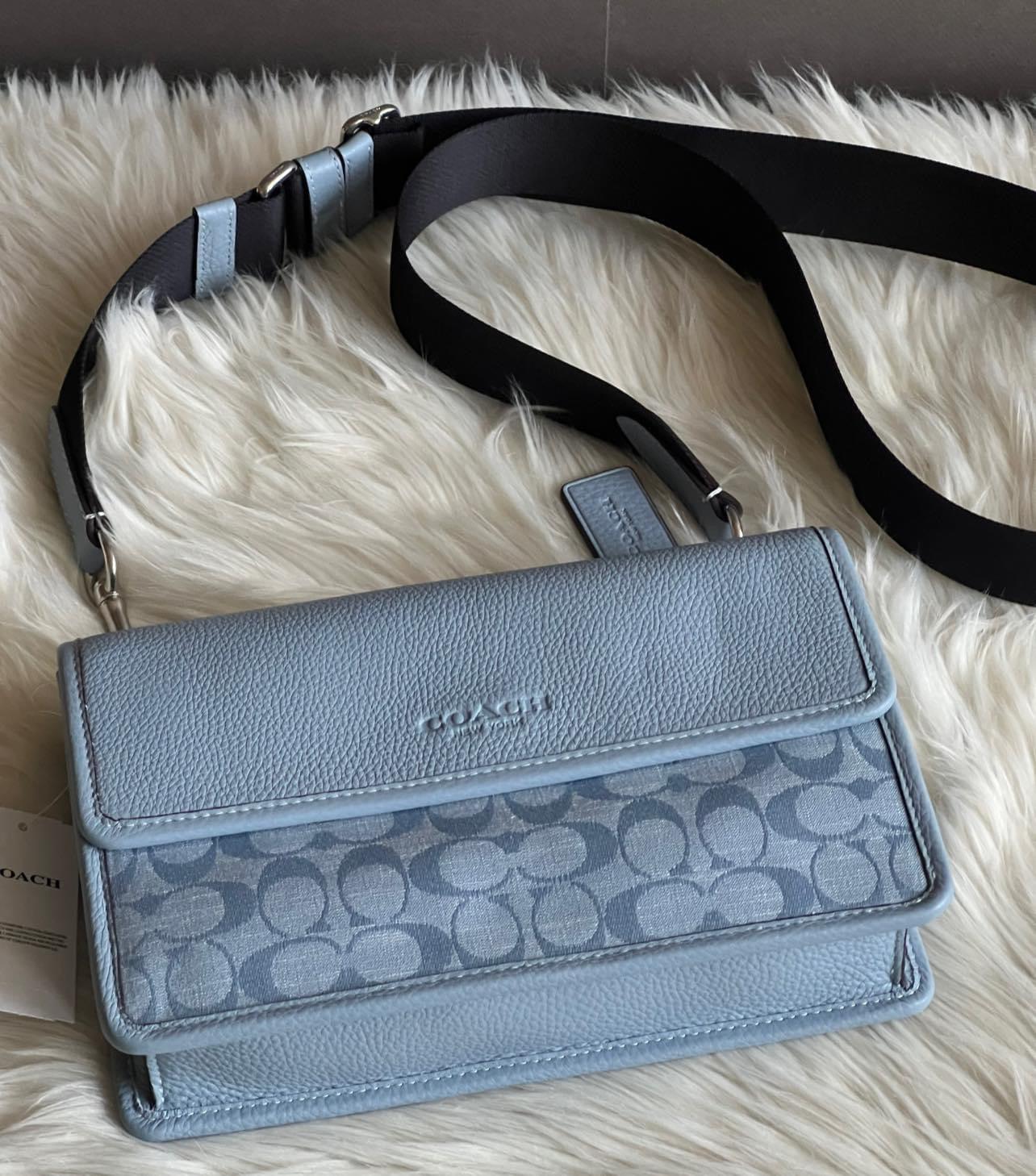 Coach Turner Flap Crossbody in Signature Chambray