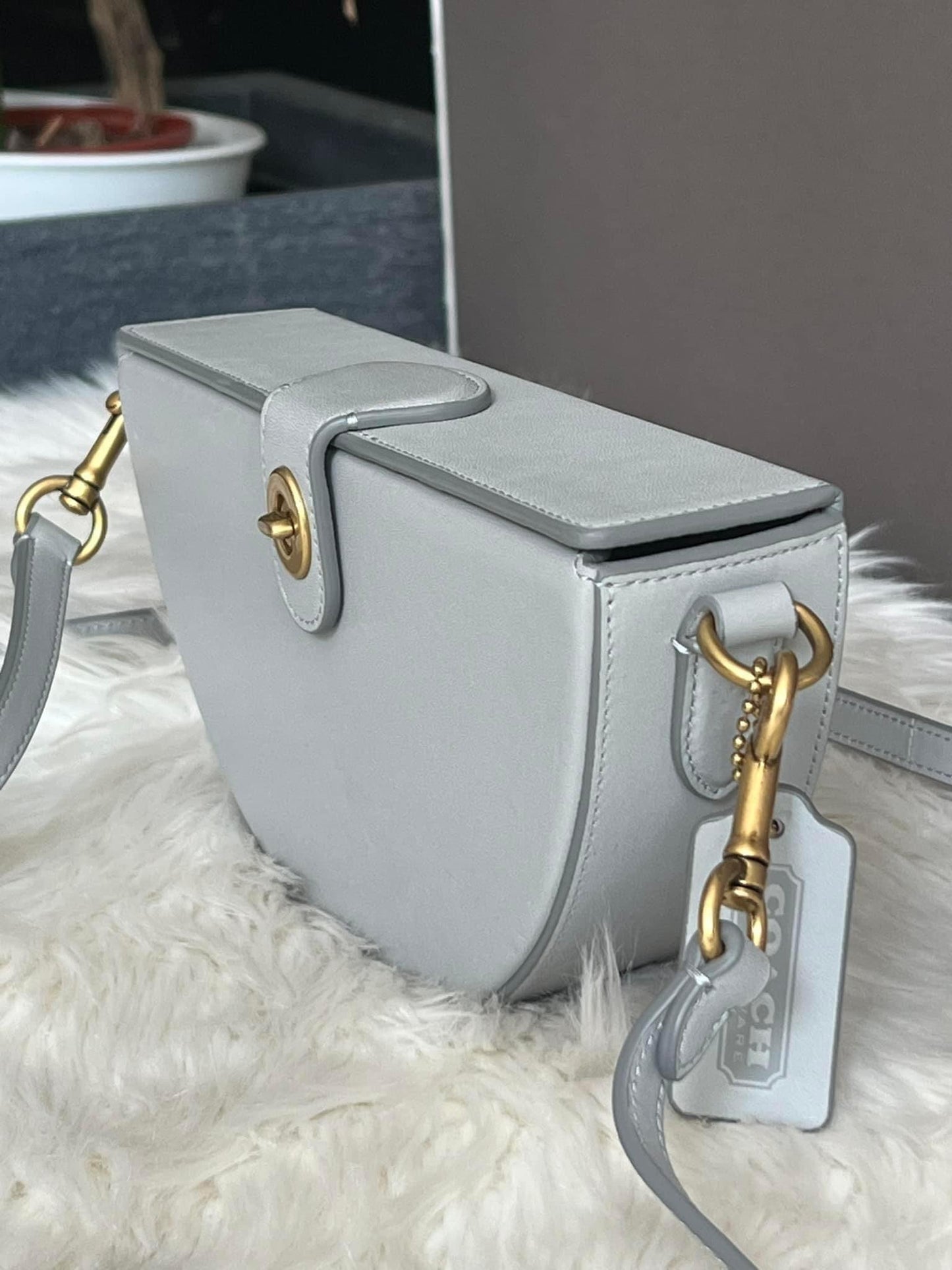 Coach City Blocks Semi Circle Bag