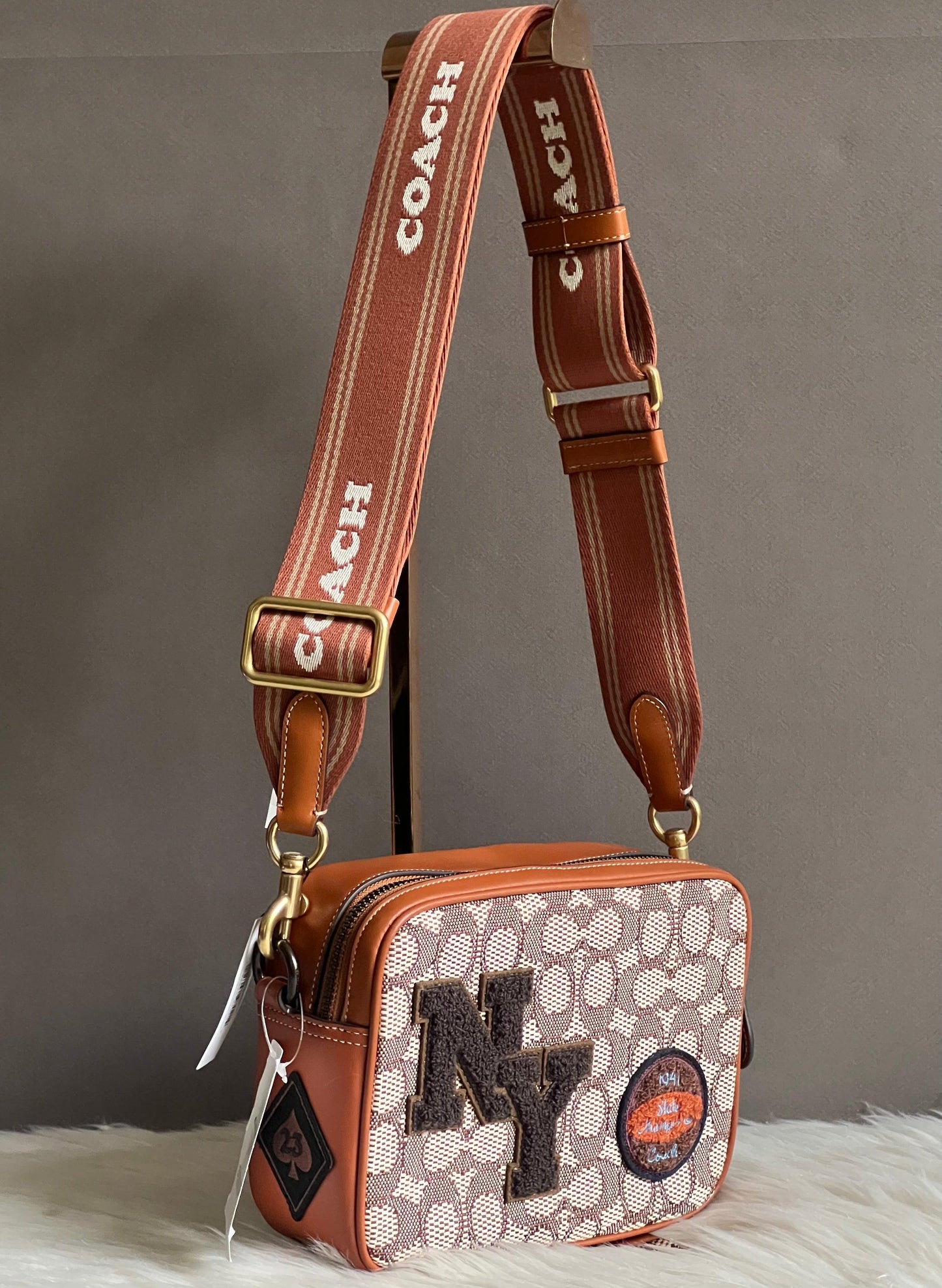 Coach Colorblock Webbing Strap