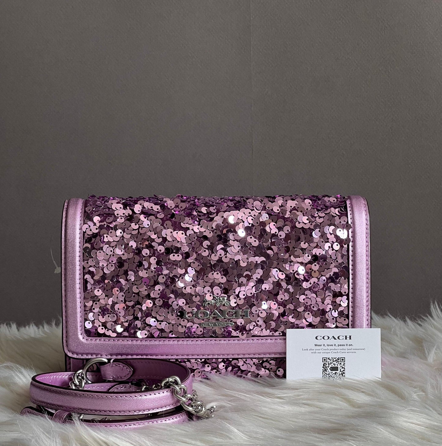 Coach Flap Clutch Crossbody