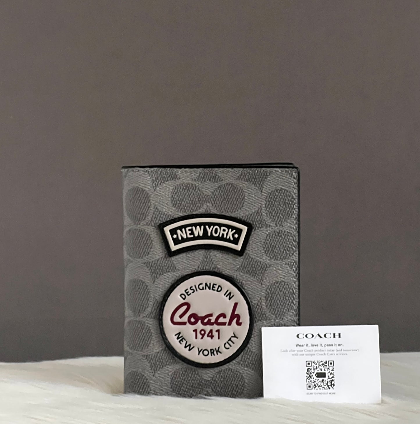 Coach Passport Case with Patches