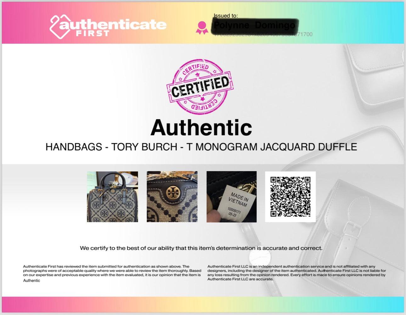 Tory Burch Monogram Jacquard Barrel Bag