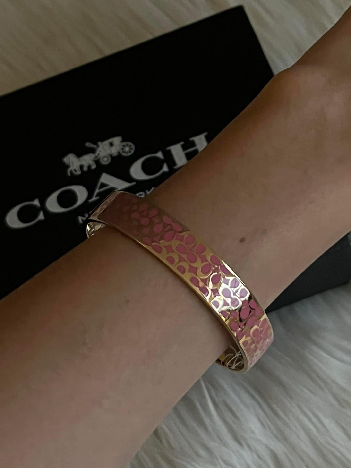 Coach Signature Bangle