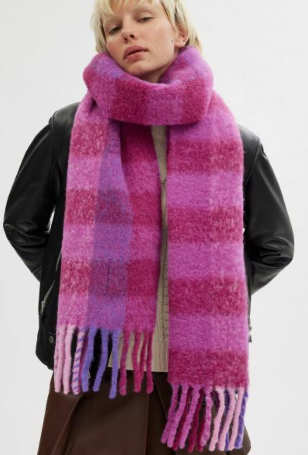 Coach Plaid Oversized Muffler