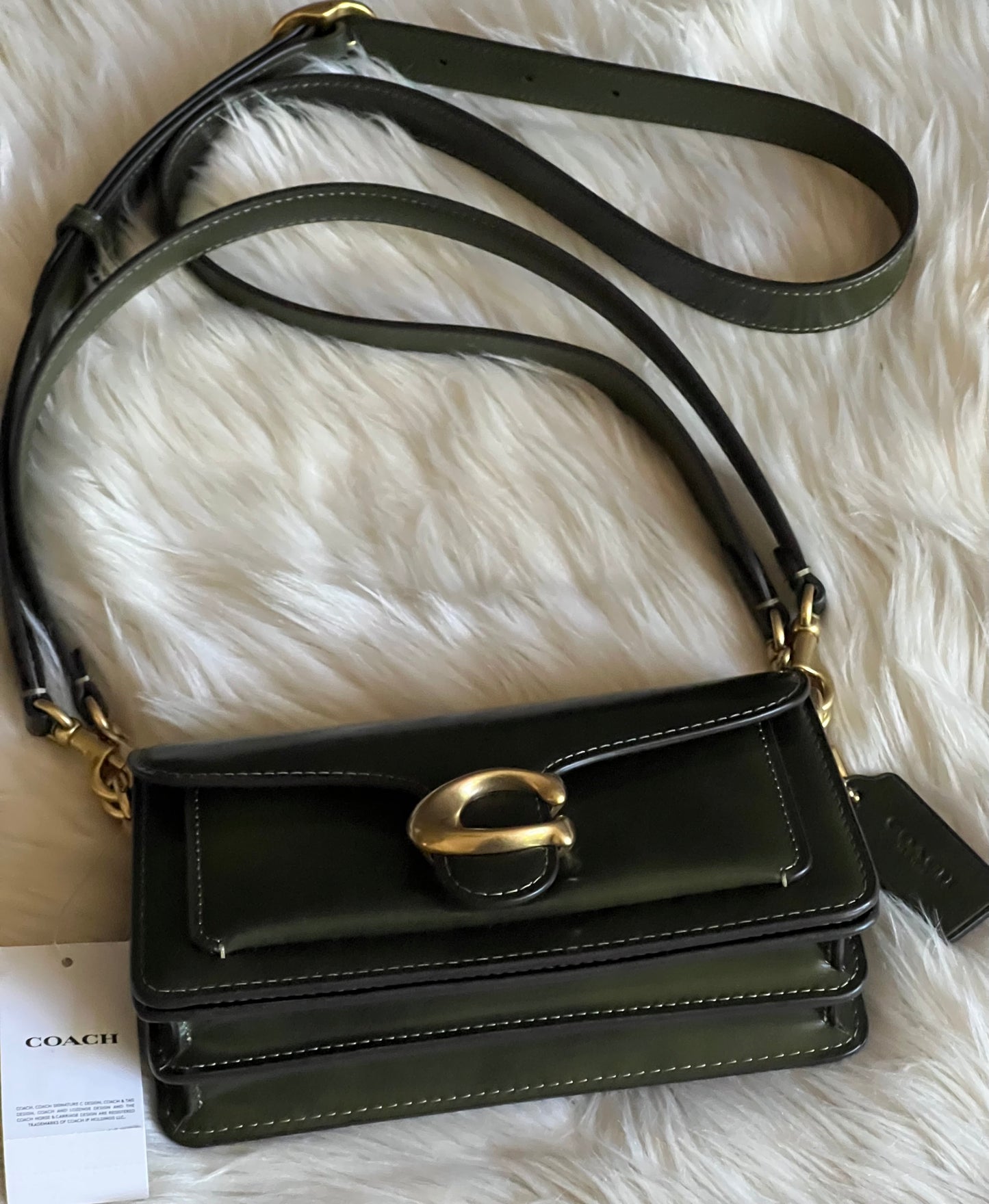 Coach Tabby Shoulder Bag 20 in Spazzolato Leather