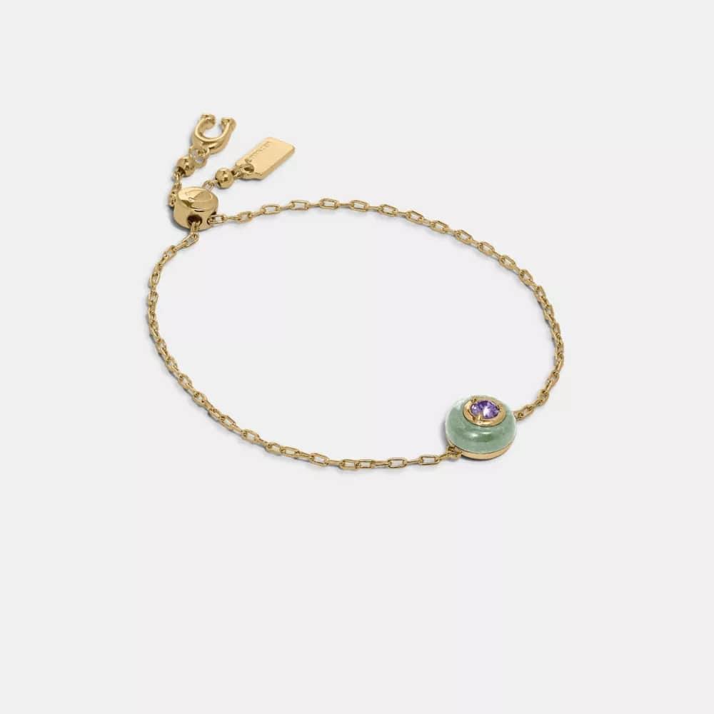 Coach Semiprecious Crystal Slider Bracelet