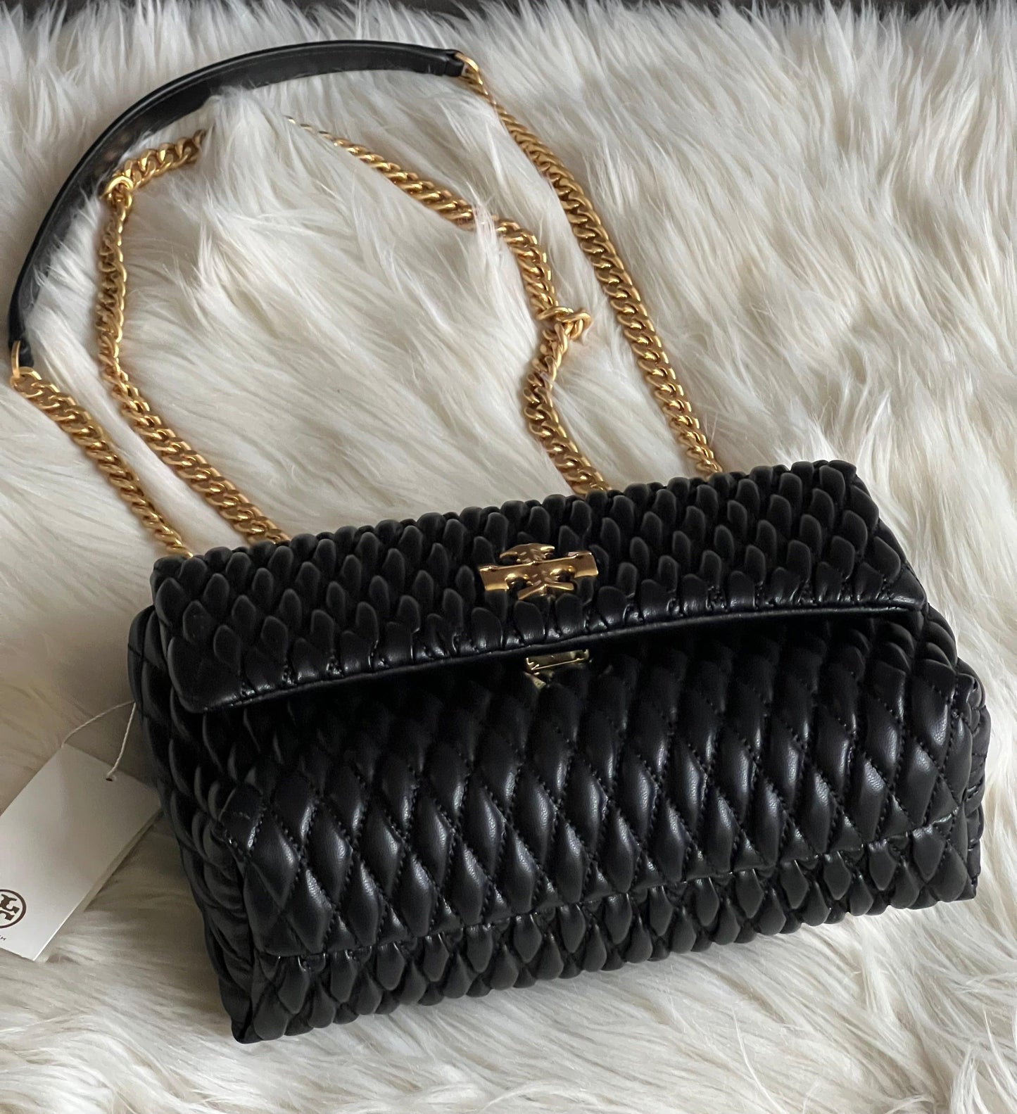 Tory Burch Kira Ruched Small Convertible Shoulder Bag