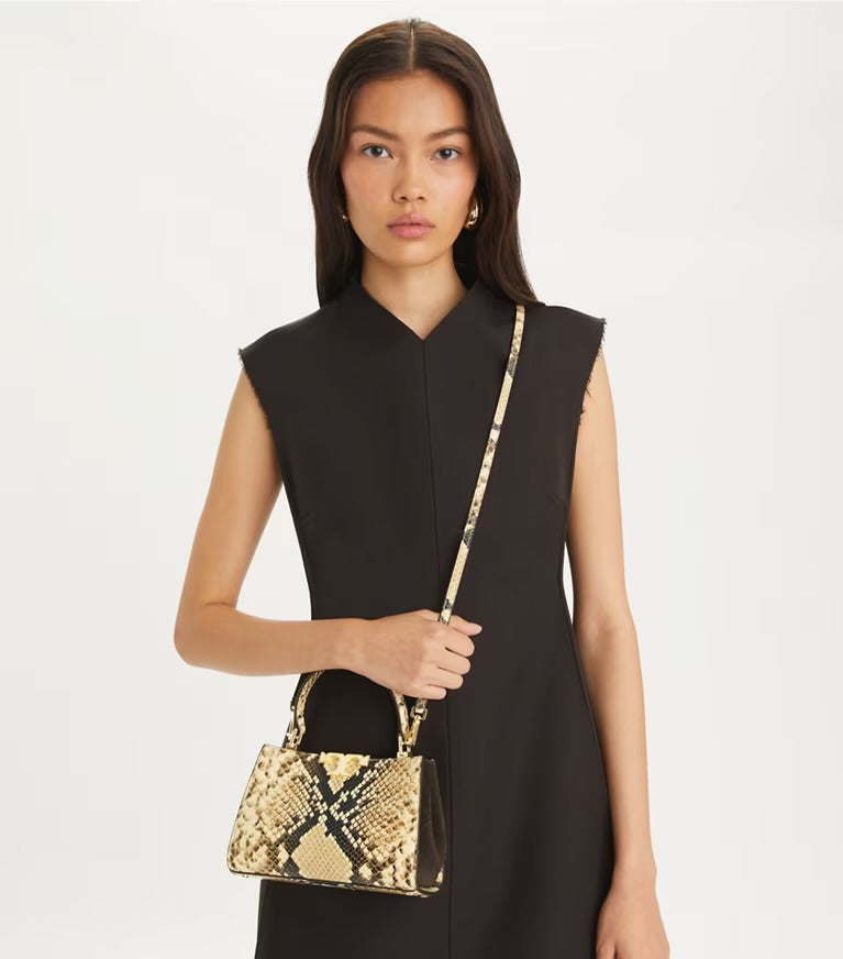 Tory Burch Eleanor Lizard Mini Satchel
