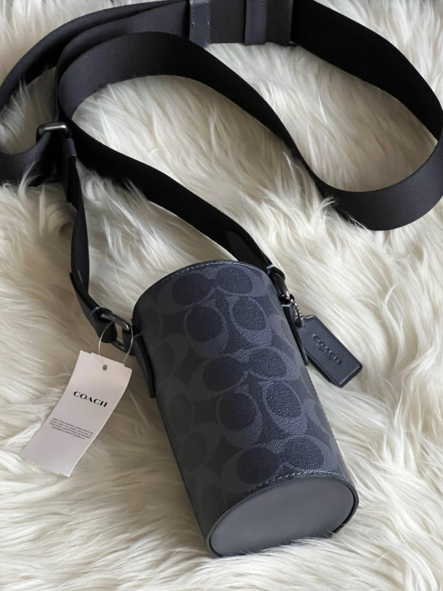 Coach Water Bottle Crossbody in Signature Canvas