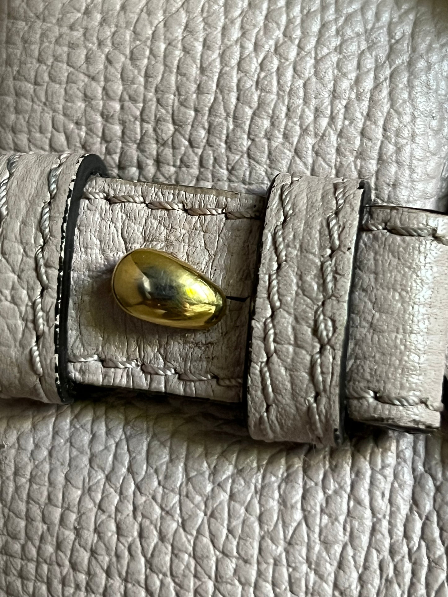 Burberry Derby Leather House Check Small Banner Tote Bag