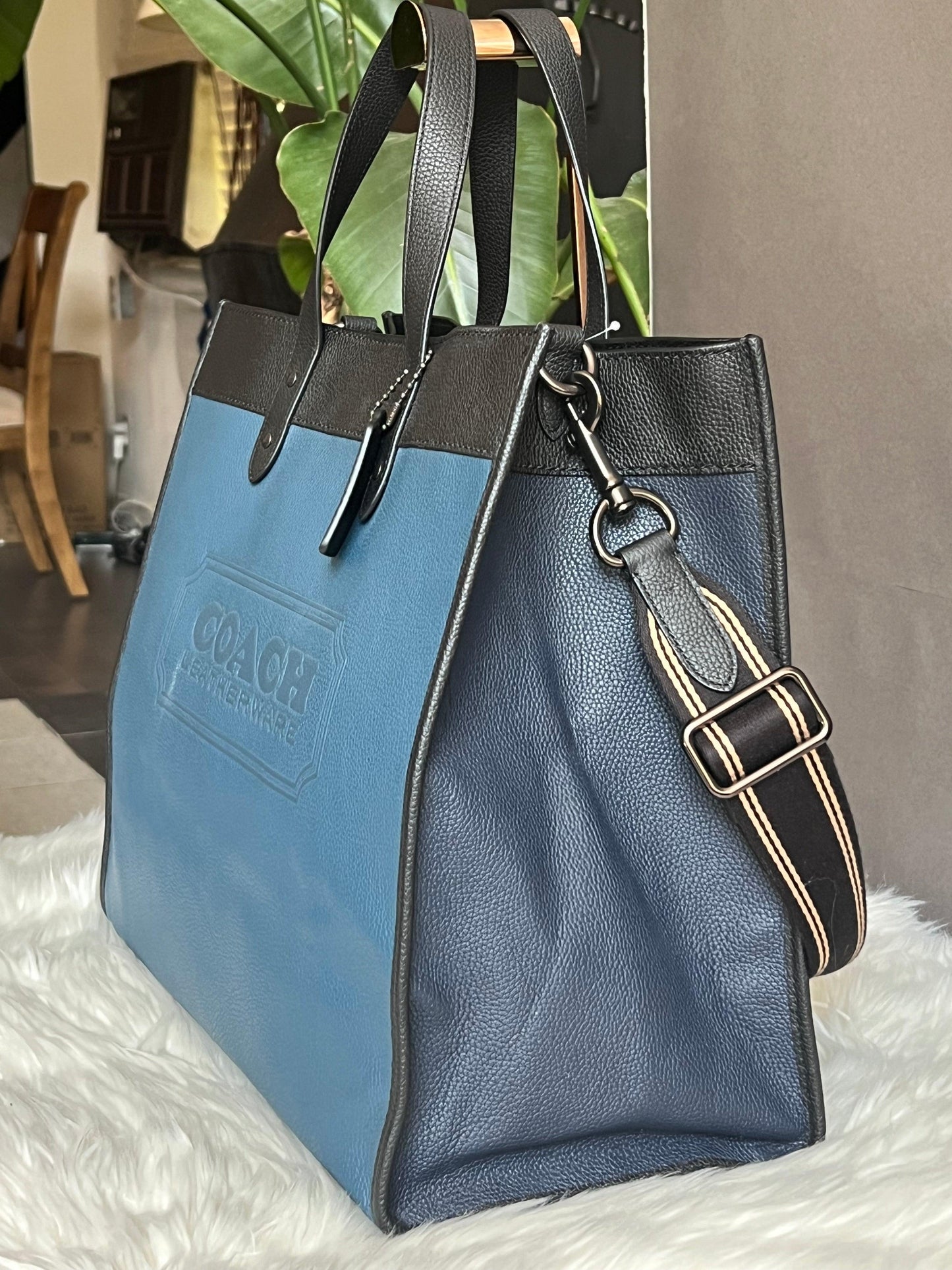 Coach Field Tote 40 with Coach Badge