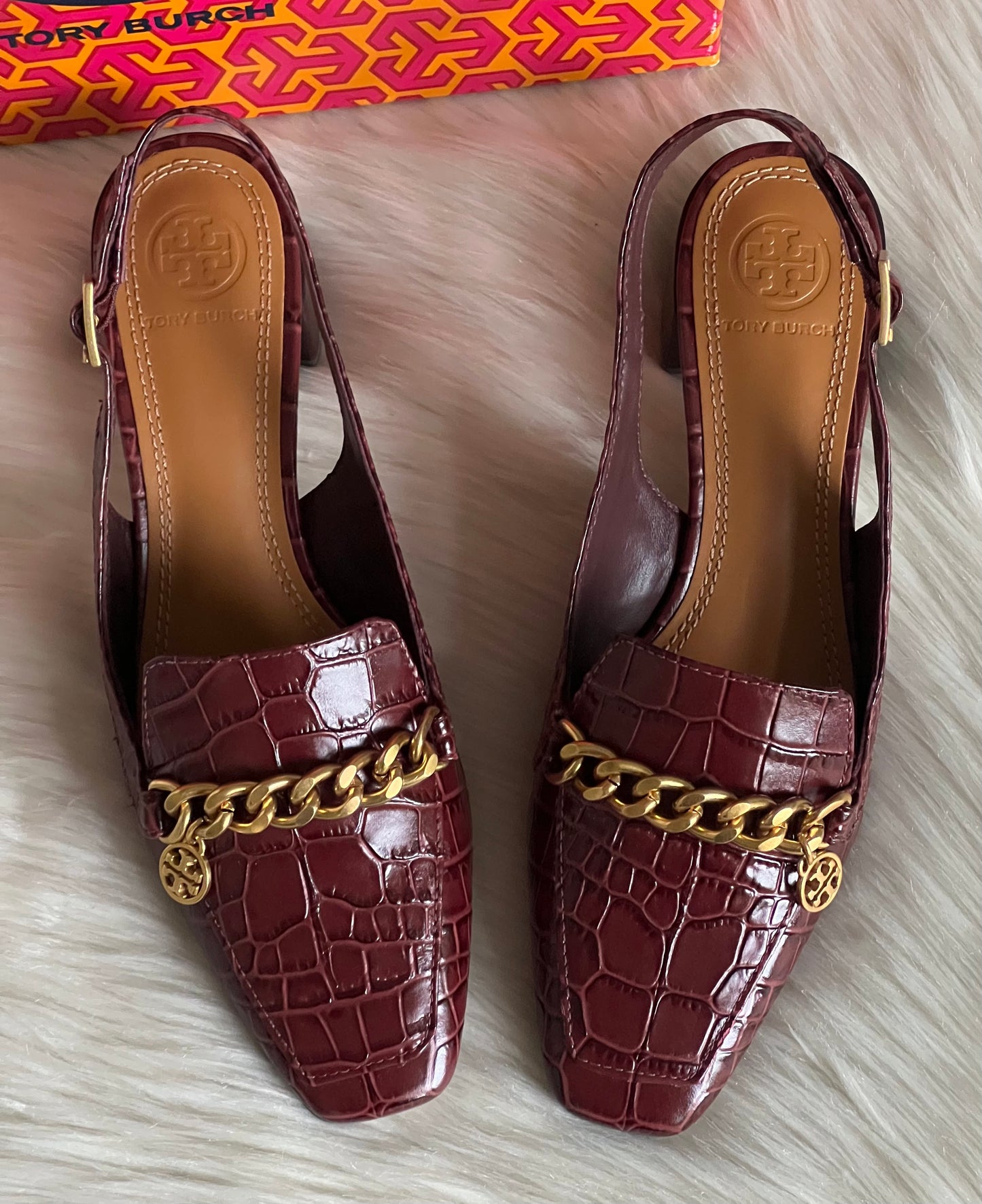 Tory Burch Mini Benton Charm Slingback Loafer