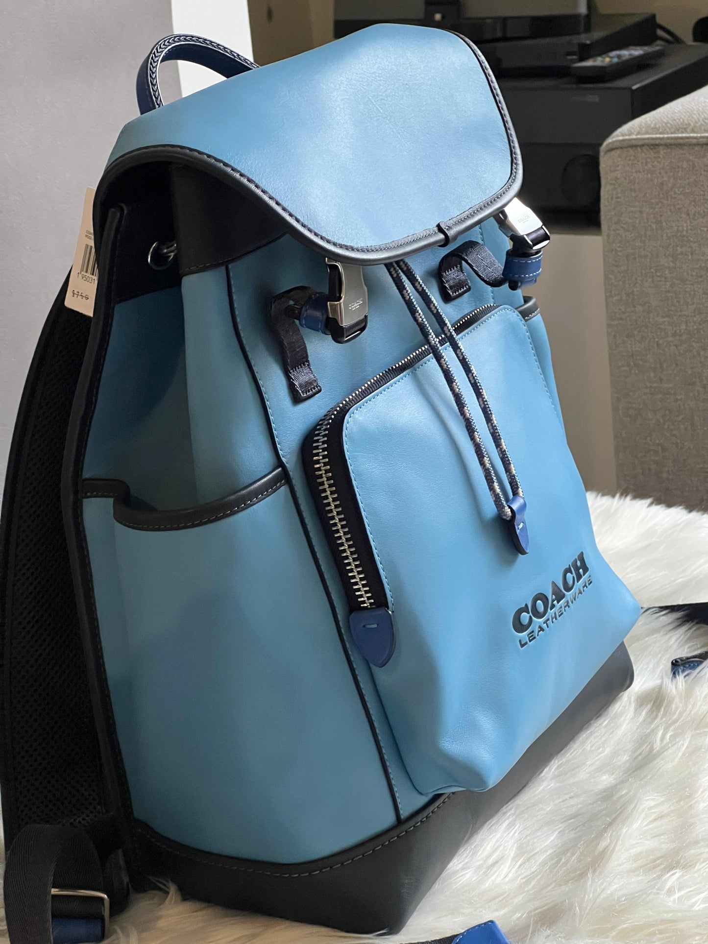 Coach League Flap Backpack in Colorblock