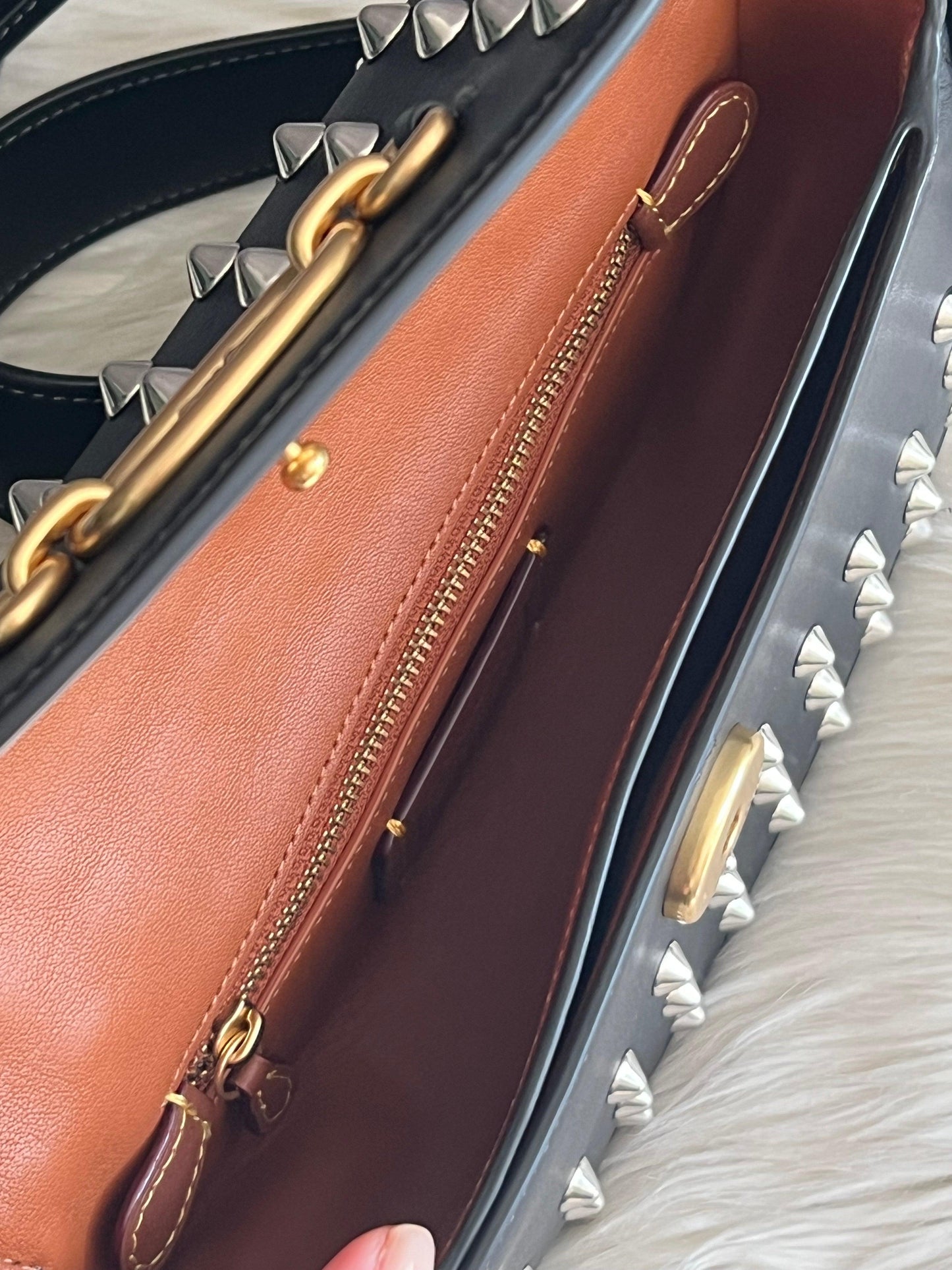 Coach Harley Shoulder Bag 23 with Studs