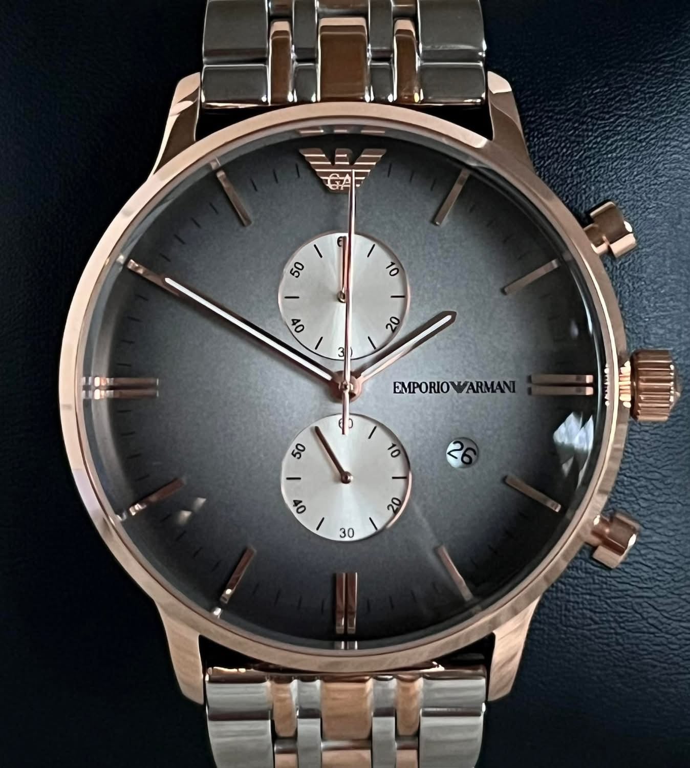 Emporio Armani Men’s Retro Rose Gold Watch