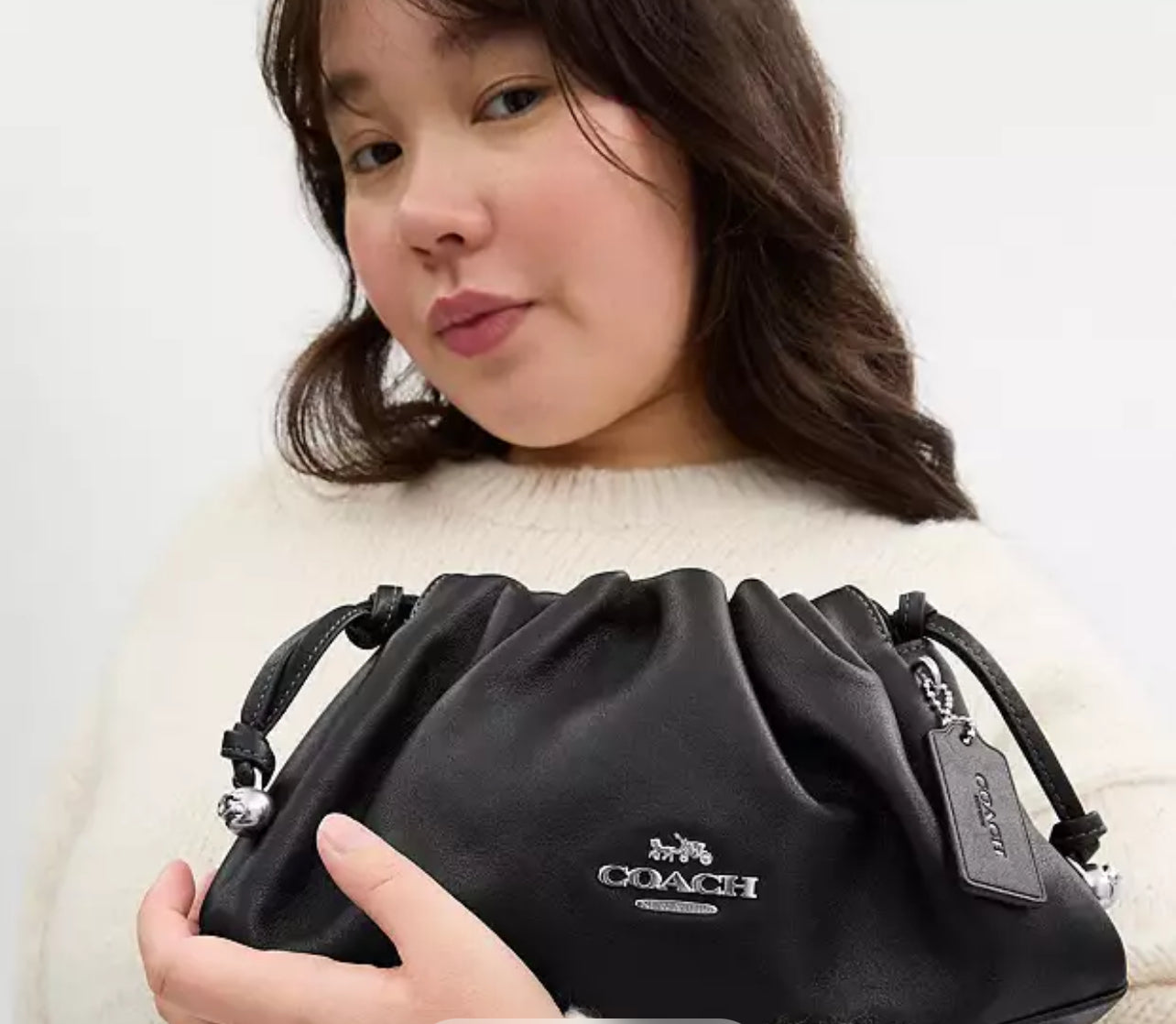 Coach Faye Shoulder Bag with Ruching