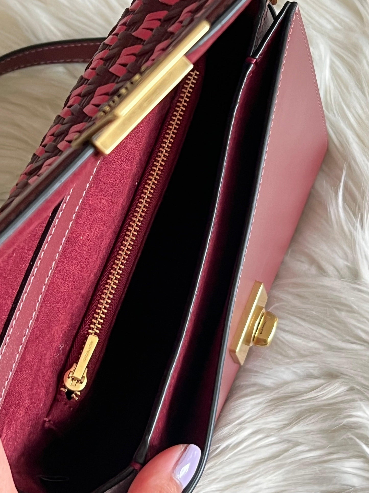 Coach Hutton Shoulder Bag with Quilting