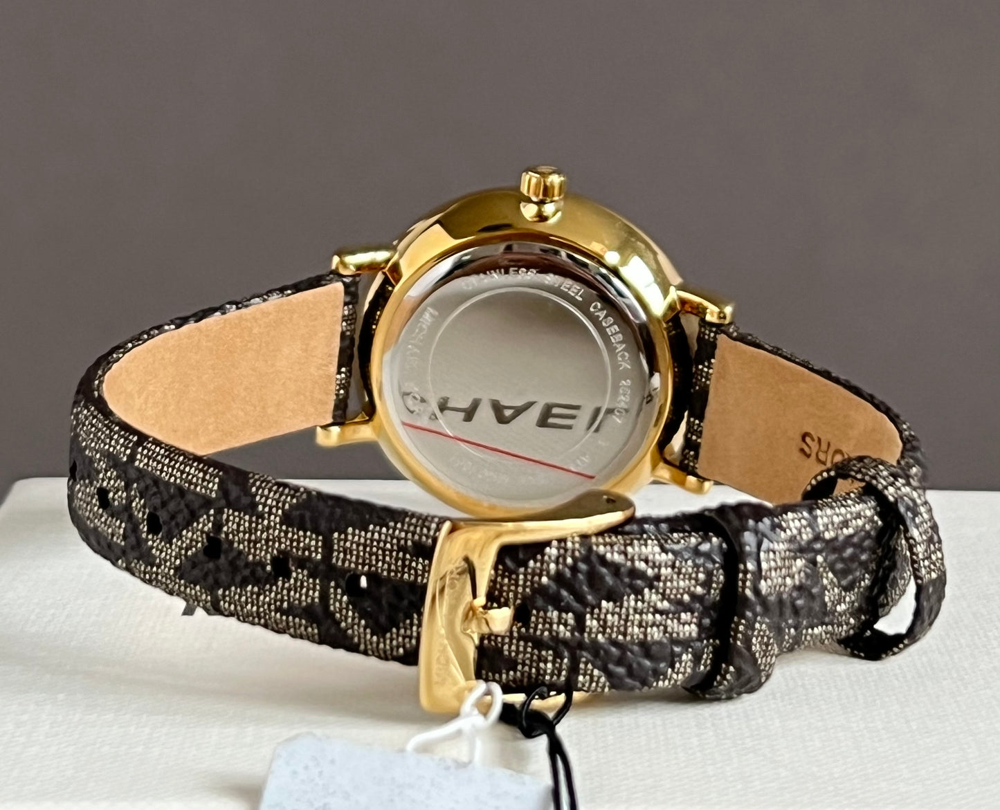 Michael Kors Women’s Addyson Quartz Crystal Gold Dial Ladies Watch and Jewelry Set