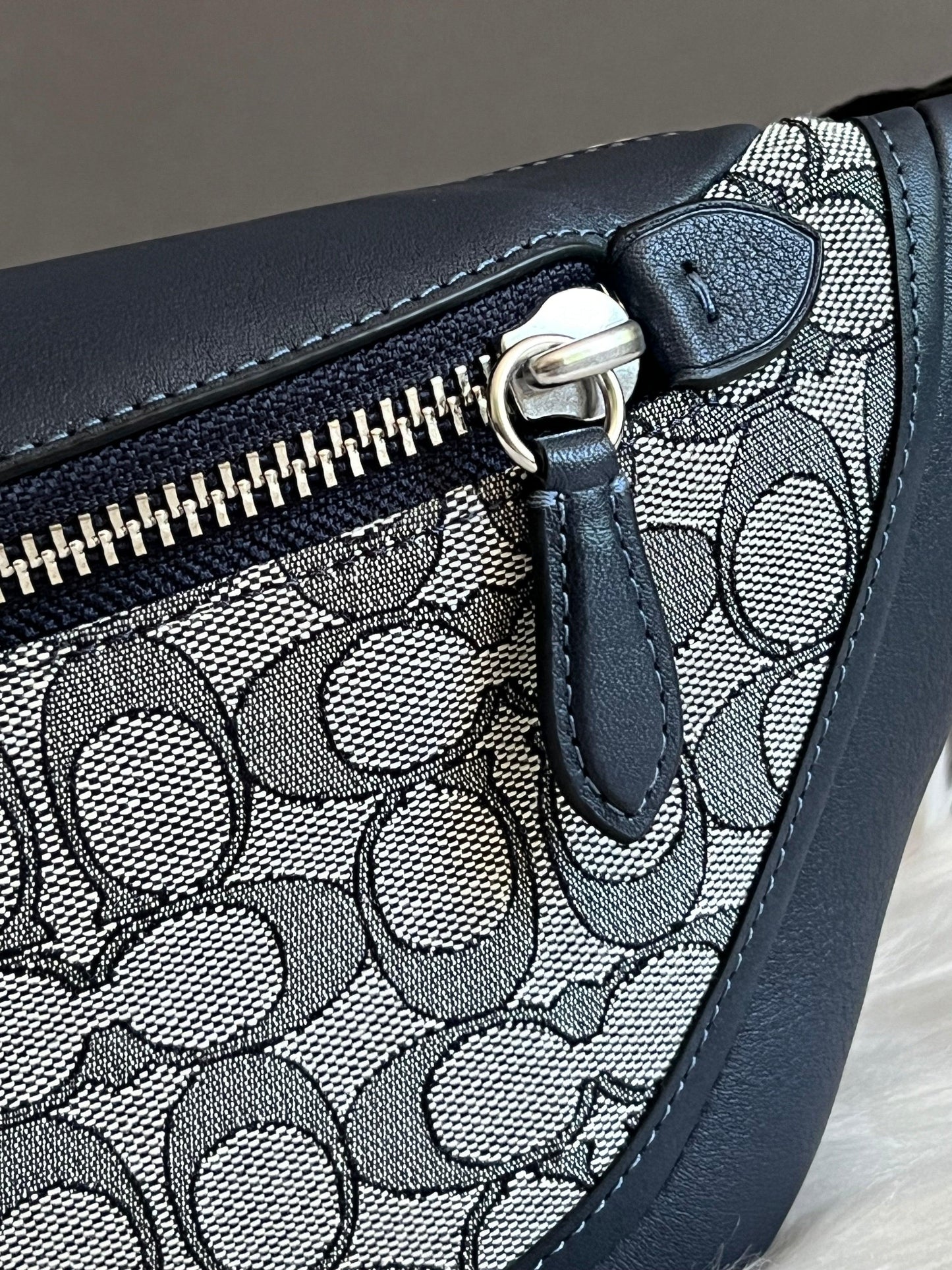 Coach League Belt Bag in Signature Jacquard