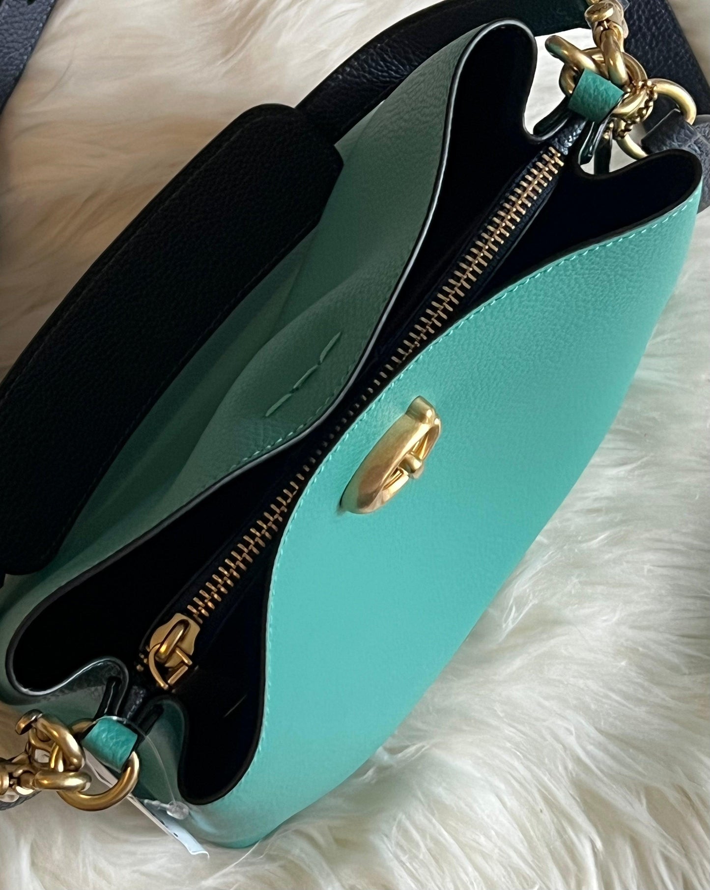 Coach Willow Bucket Bag in Colorblock