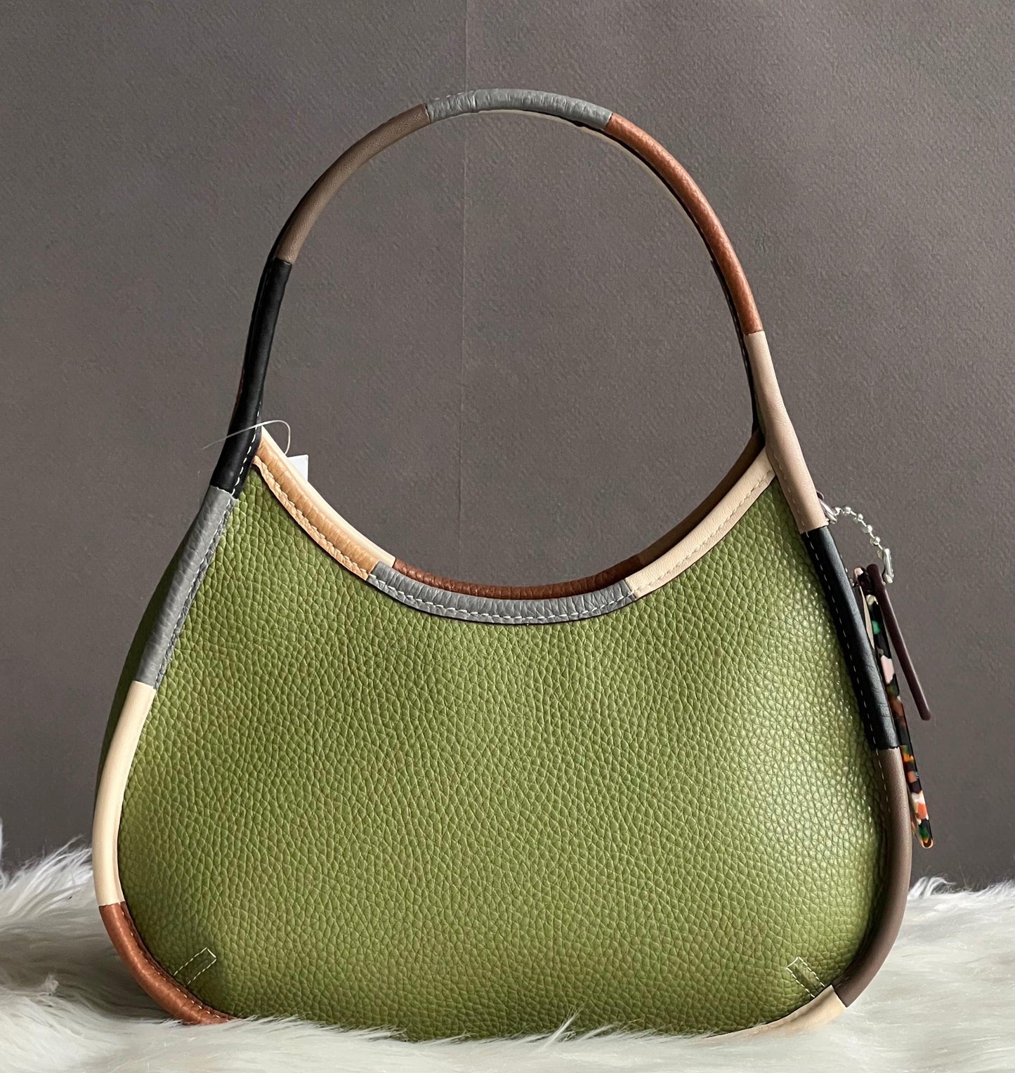Coach Ergo Bag with Colorful Binding in Upcrafted Leather