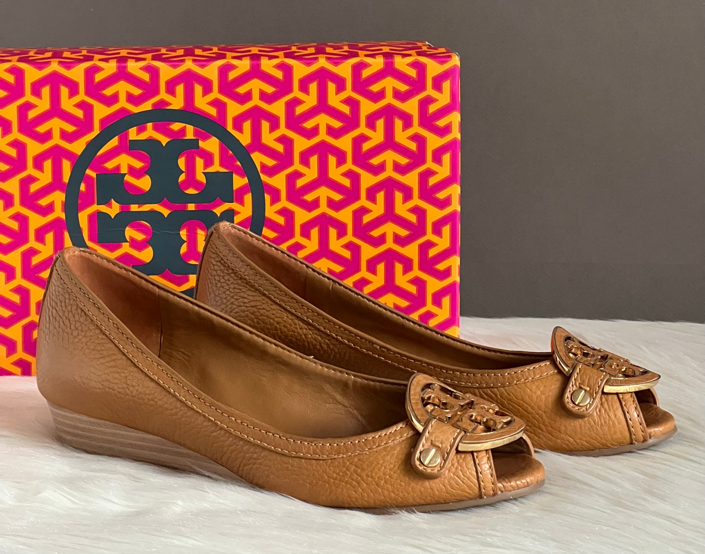 Tory Burch Amanda Open Toe Demi Wedge Sandals