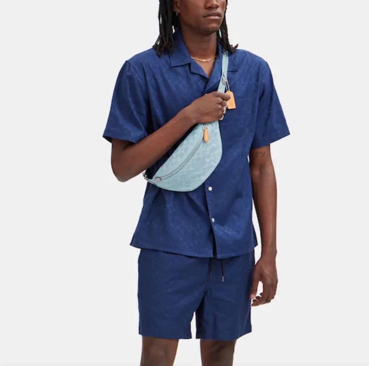 Coach Charter Belt Bag 7 in Signature Denim