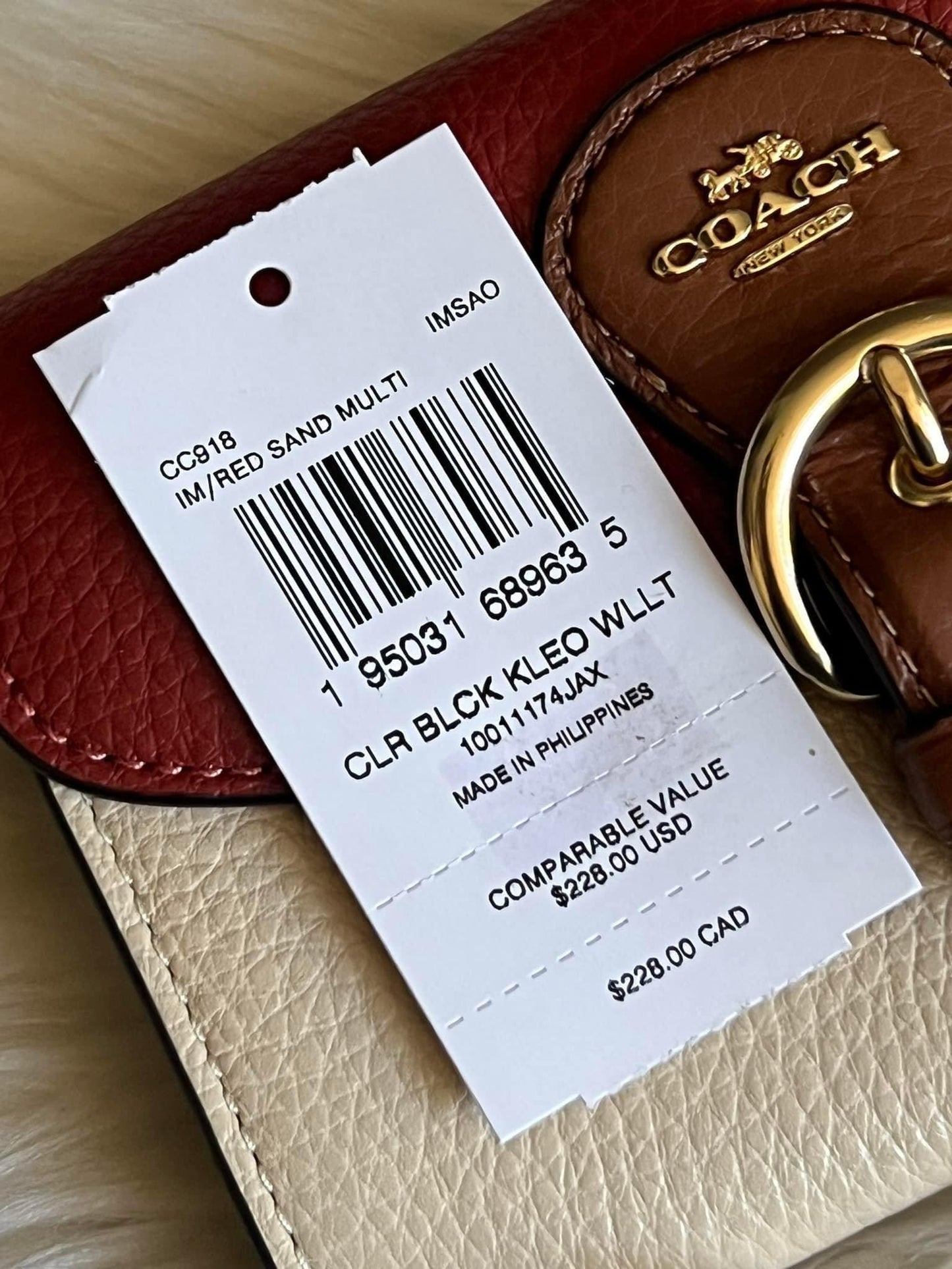 Coach Kleo Wallet in Colorblock
