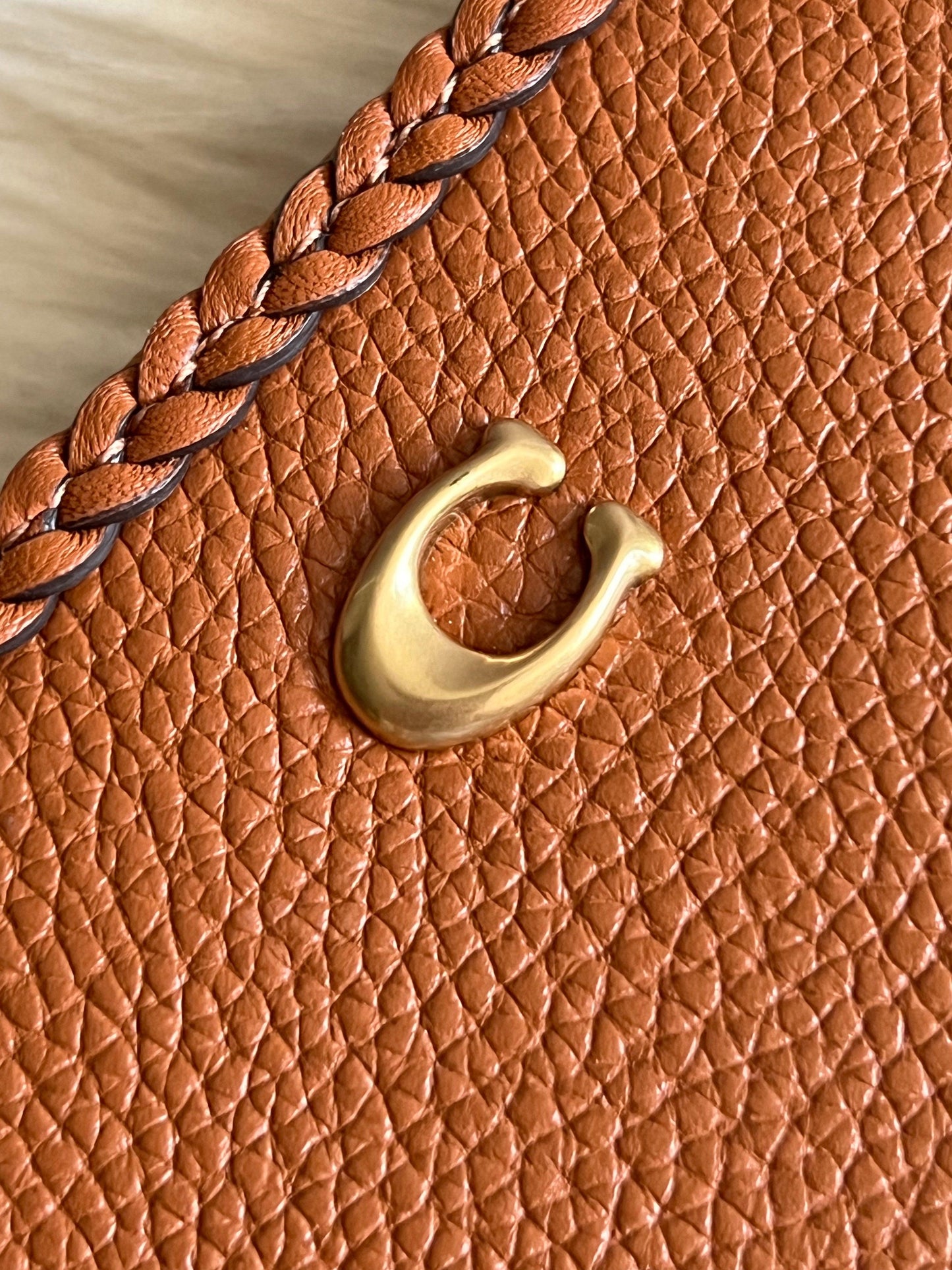 Coach Accordion Zip Wallet with Braid