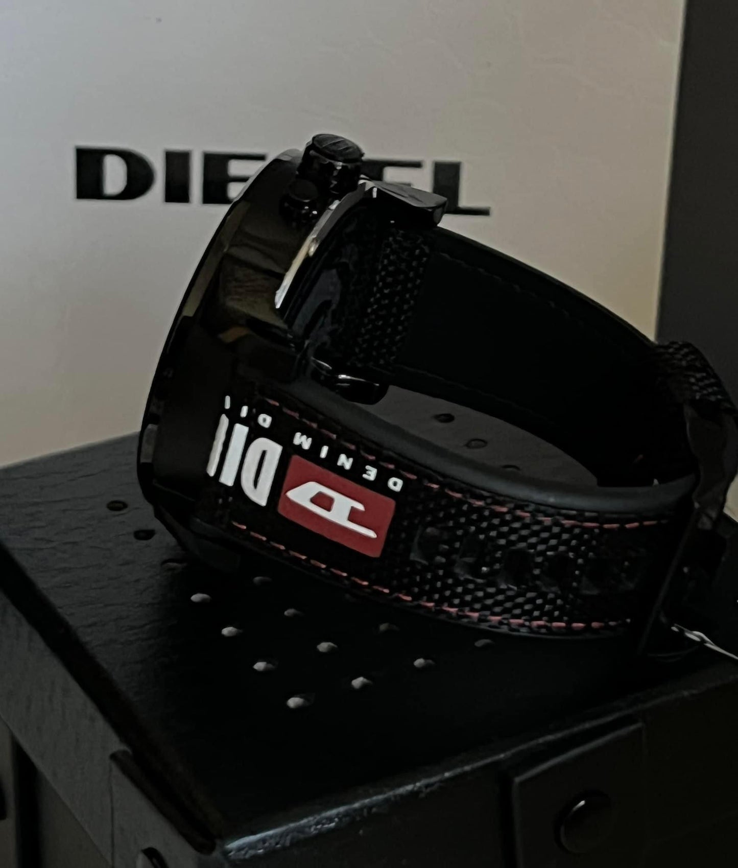 Diesel Men’s Mr. Daddy 2.0 Stainless Steel Quartz Watch with Nylon Strap