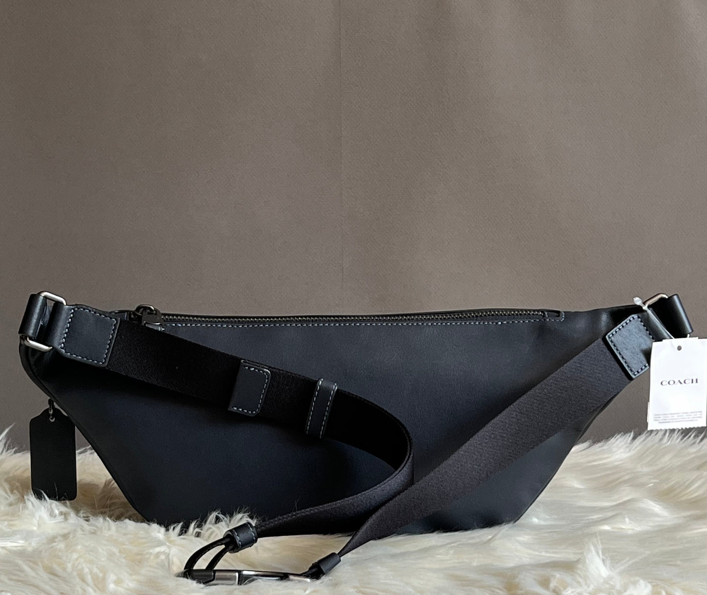 Coach Warren Belt Bag with Plaid Print