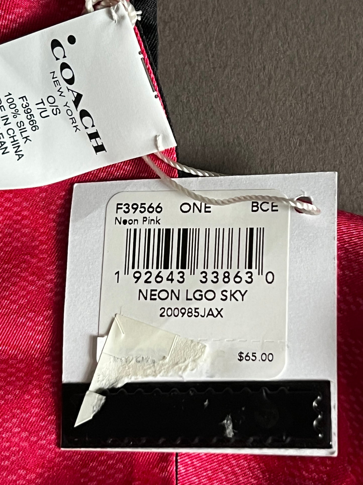Coach Skinny Scarf/Bag Twilly