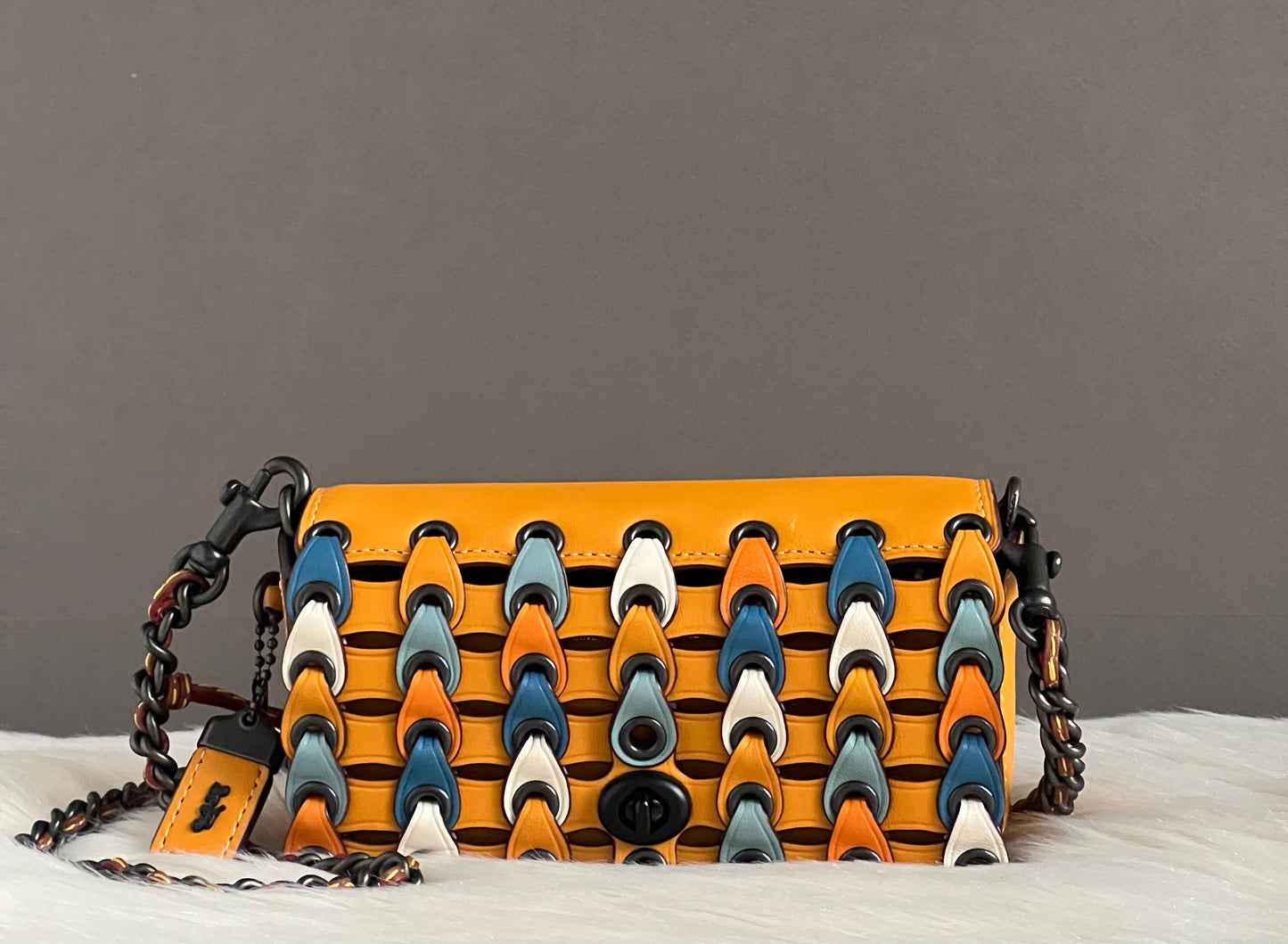 Coach Link Dinkier With Colorblock Crossbody