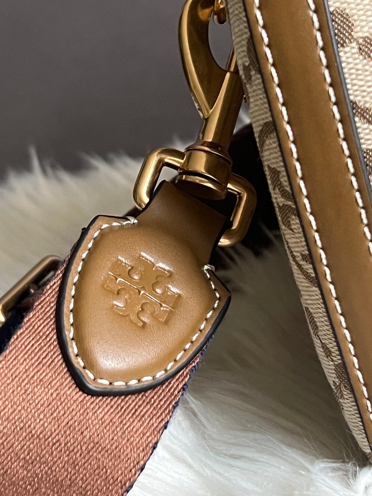 Tory Burch Monogram Jacquard Barrel Bag