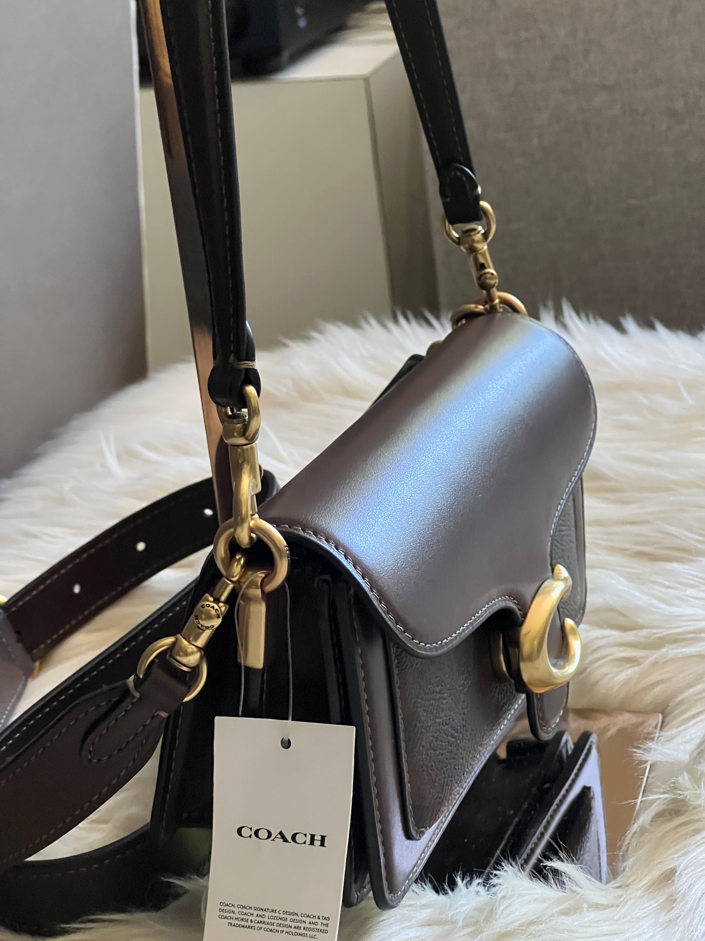 Coach Tabby Shoulder Bag 20 with Signature Canvas Detail