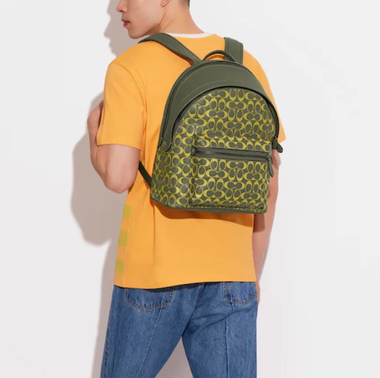 Coach Charter Backpack In Signature Leather