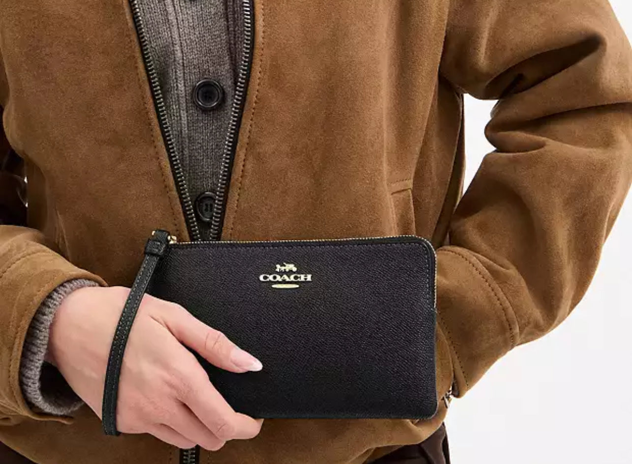 Coach Large Corner Zip Wristlet