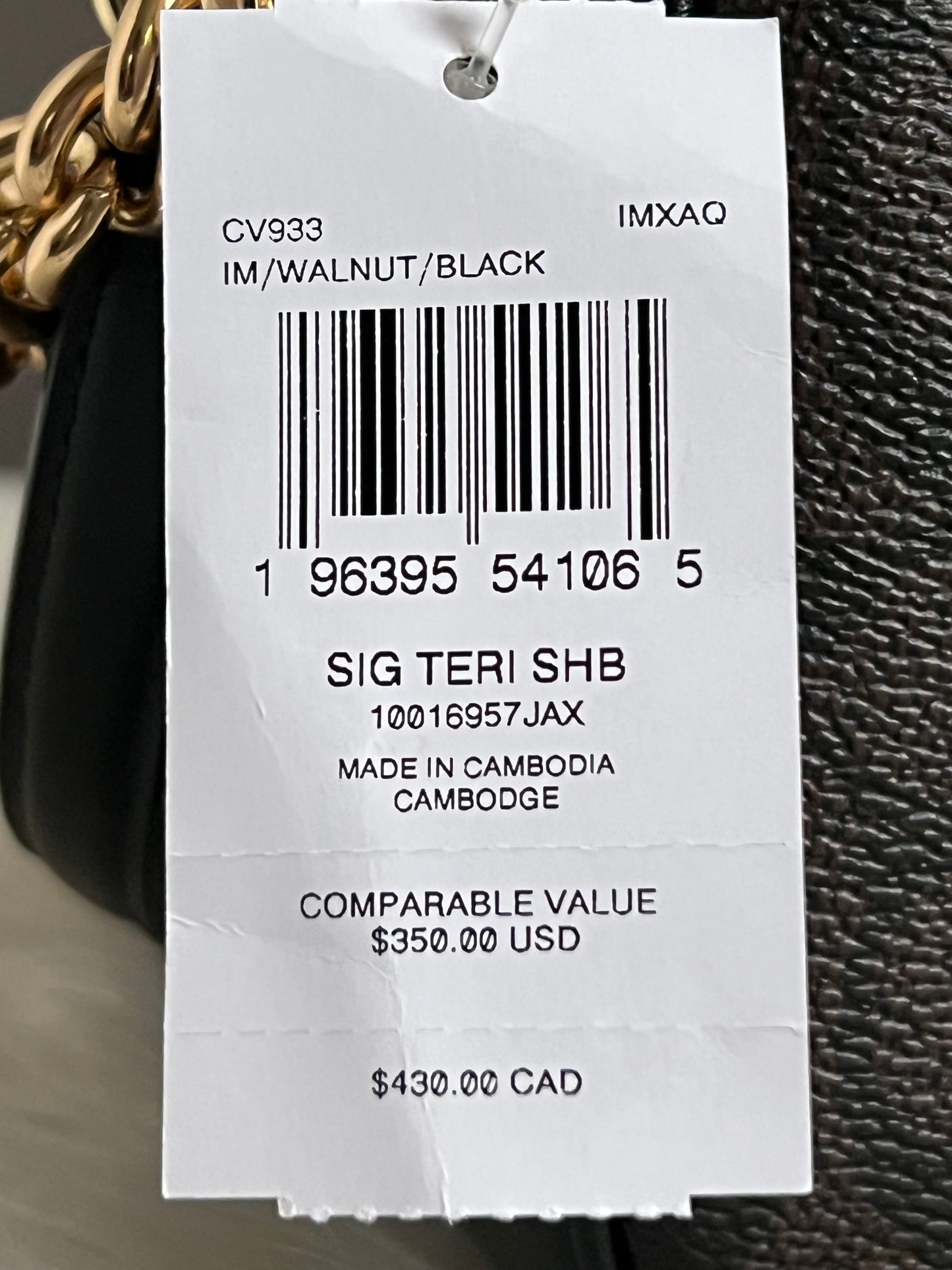 Coach Teri Shoulder Bag in Signature Canvas