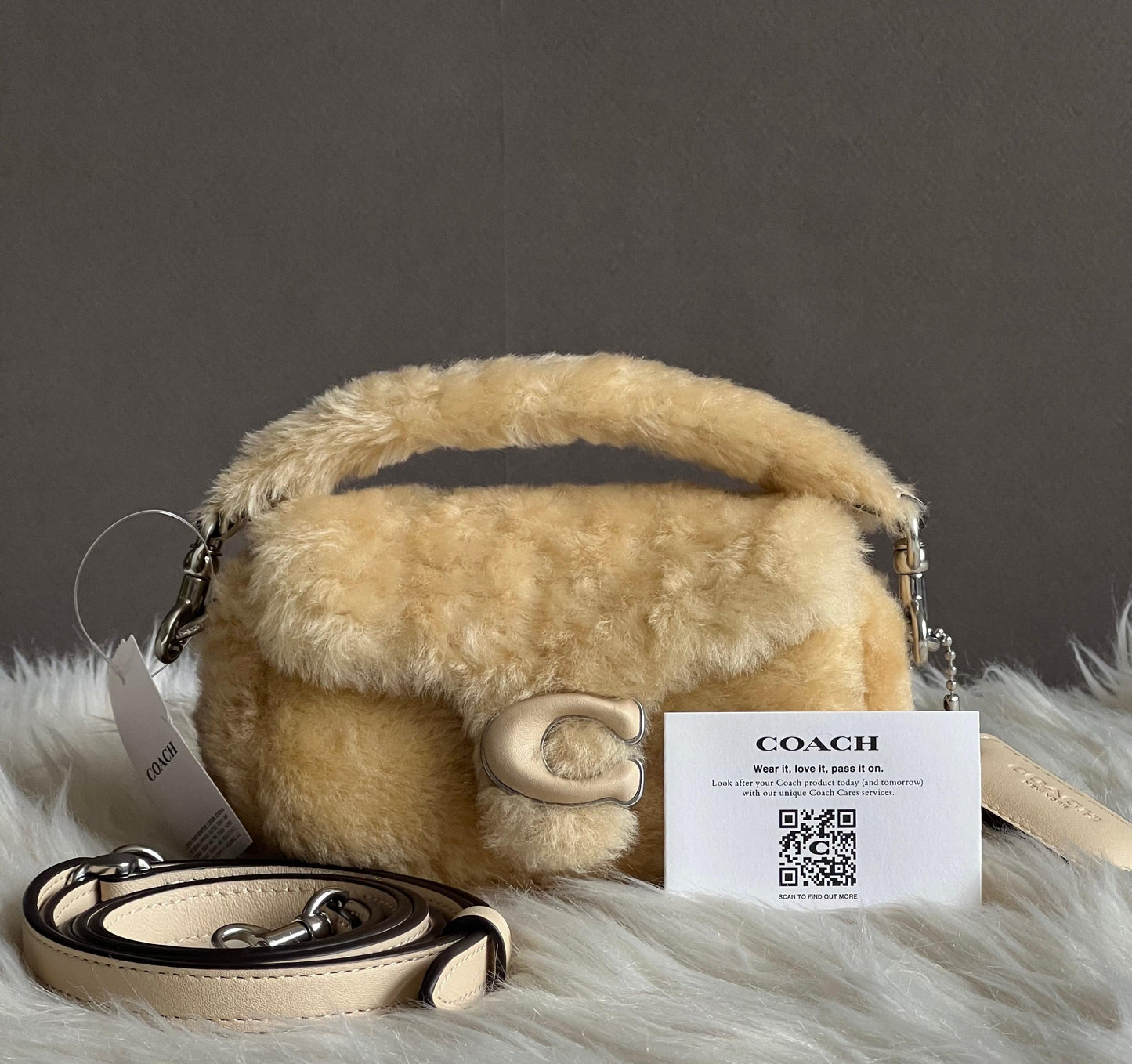 Coach Tabby 12 in Shearling
