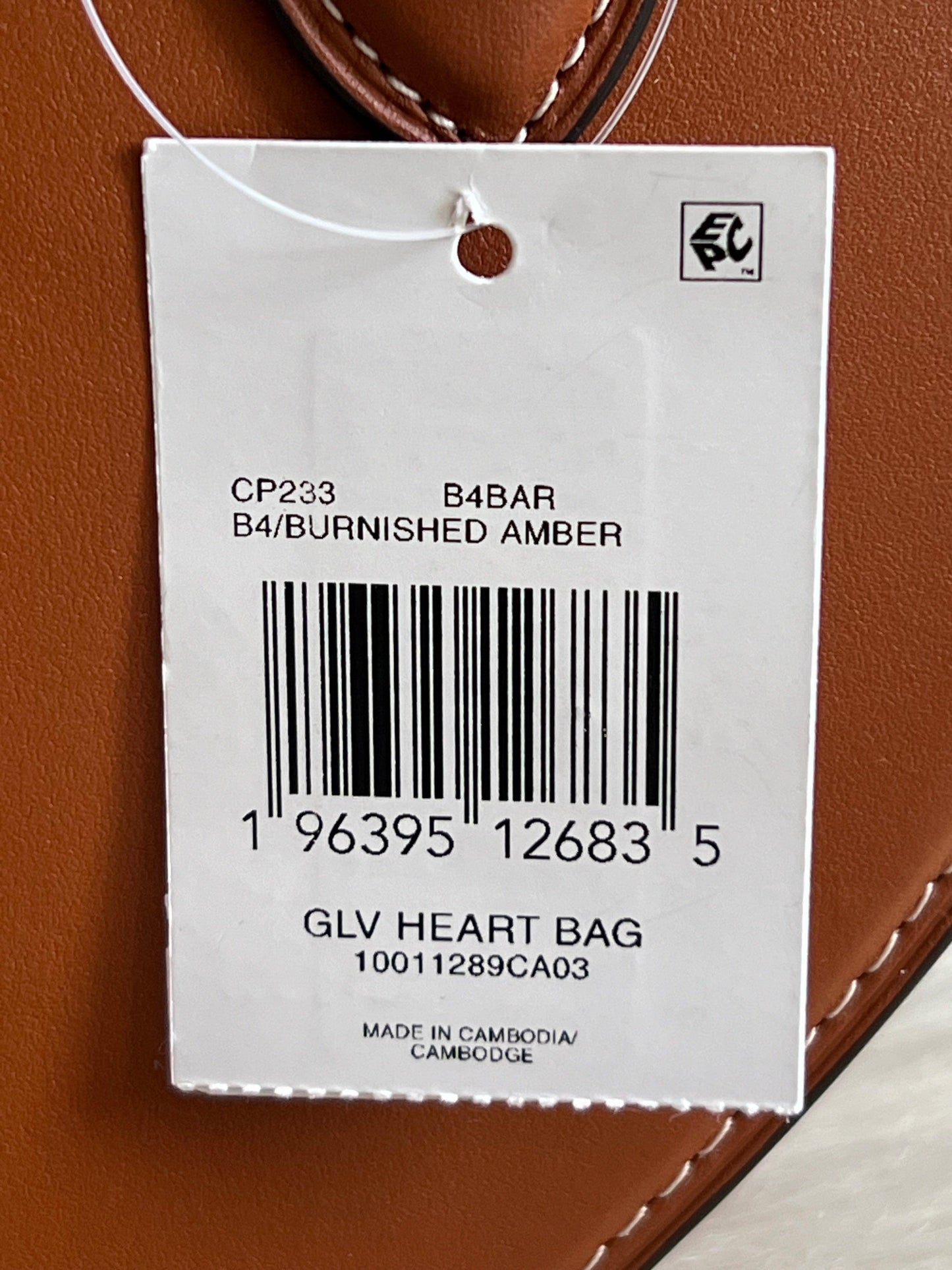 Coach Heart Bag in Regenerative Leather