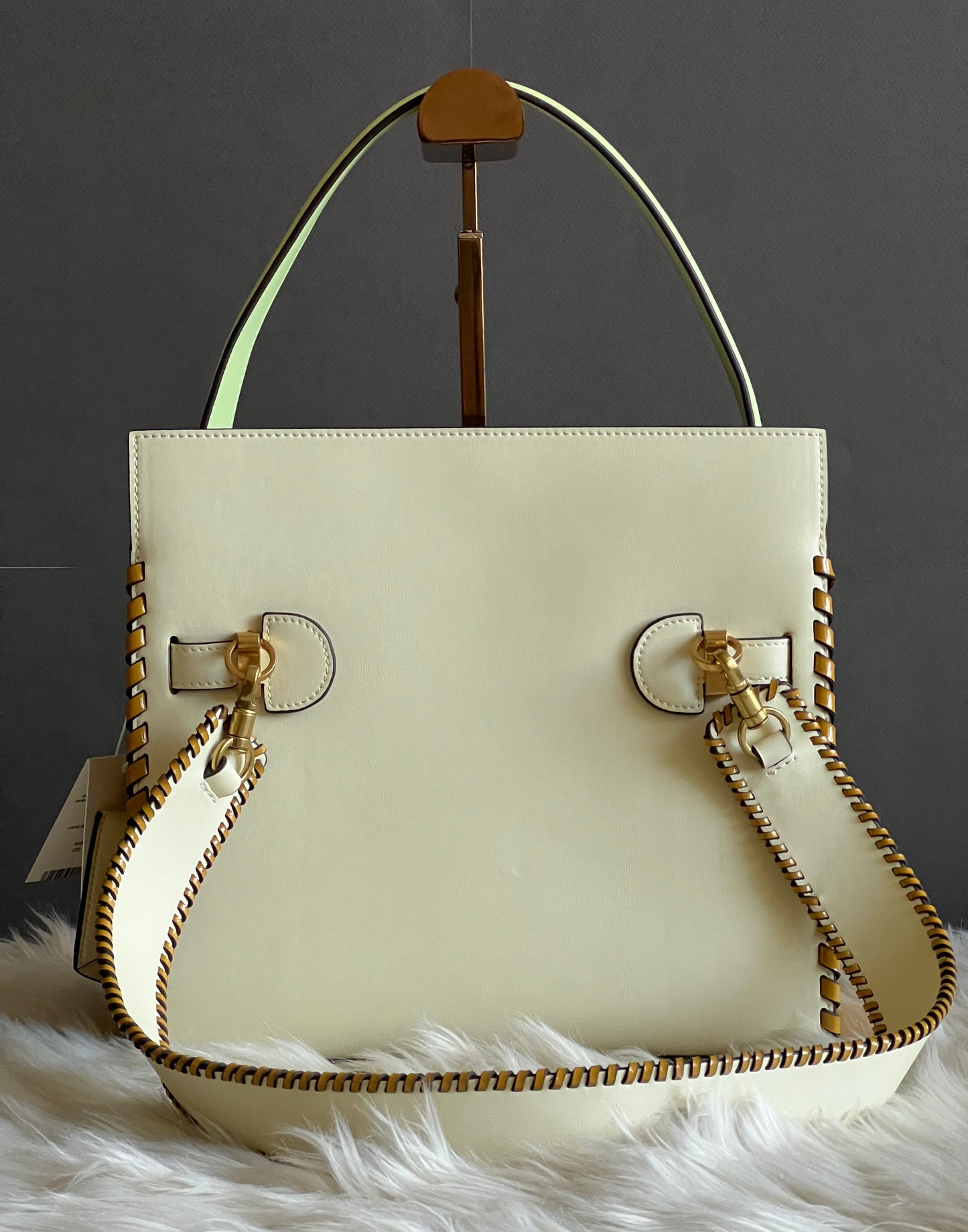 Tory Burch Small Lee Radziwill Whipstitch Double Bag