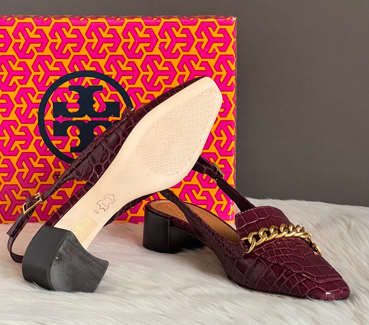 Tory Burch Mini Benton Charm Slingback Loafer