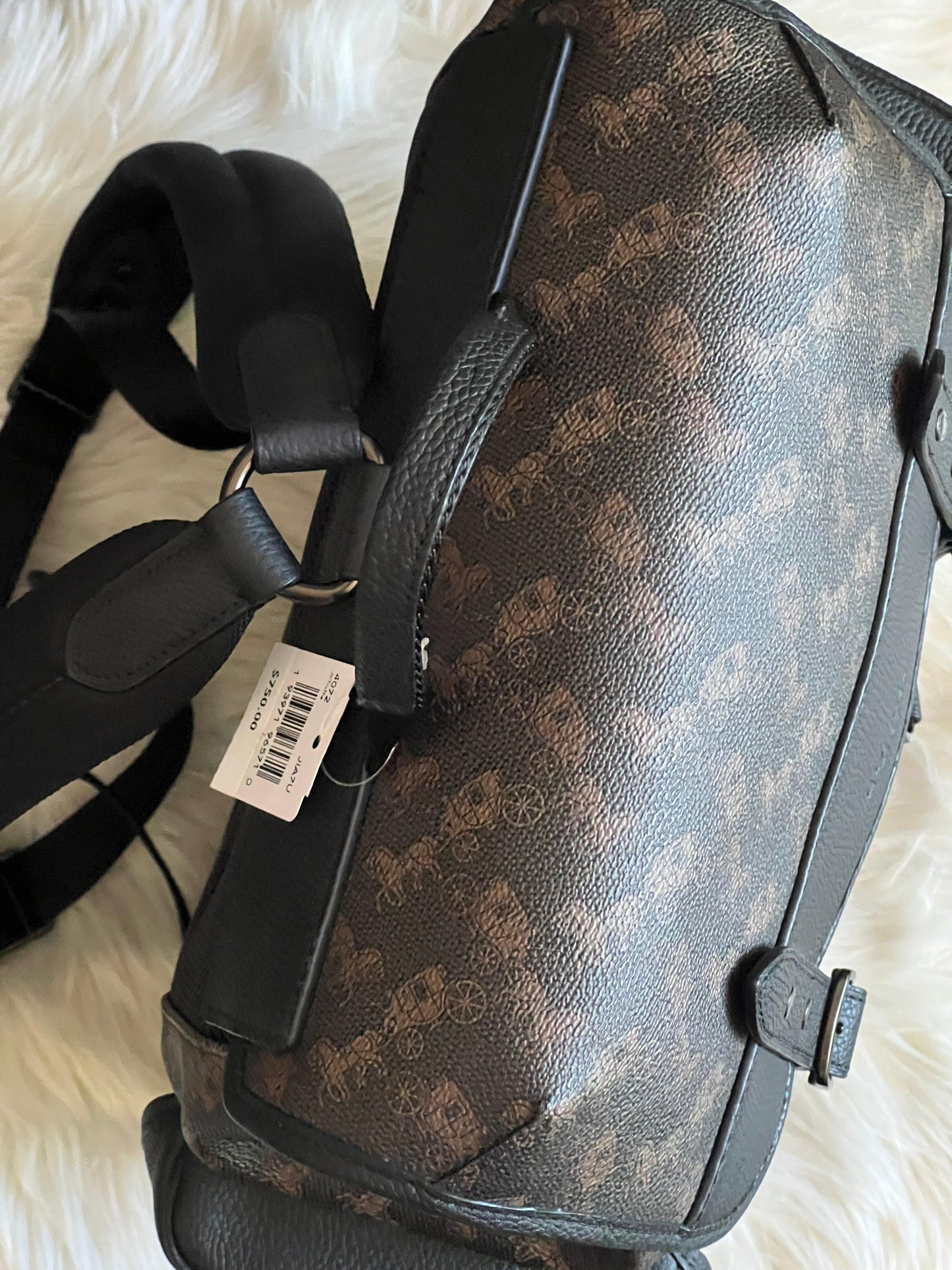 Coach Hitch Backpack with Horse and Carriage Print
