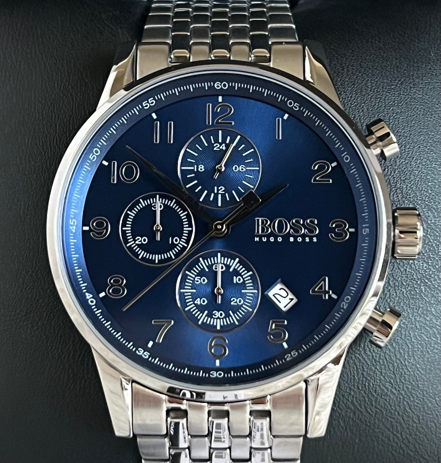 Hugo Boss Men’s Blue Navigator Chronograph Watch