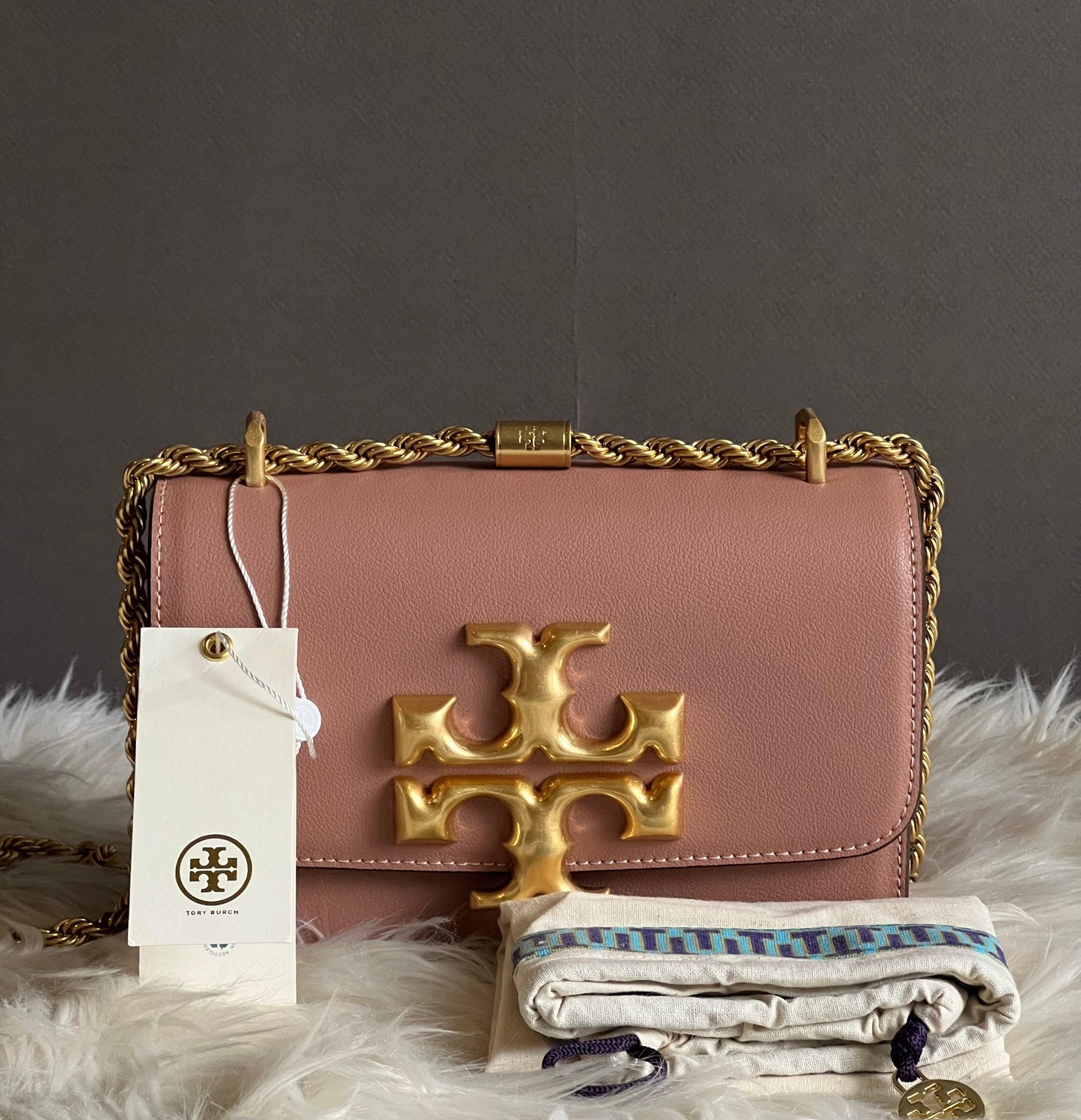 Tory Burch Eleanor Textured Small Convertible Shoulder Bag