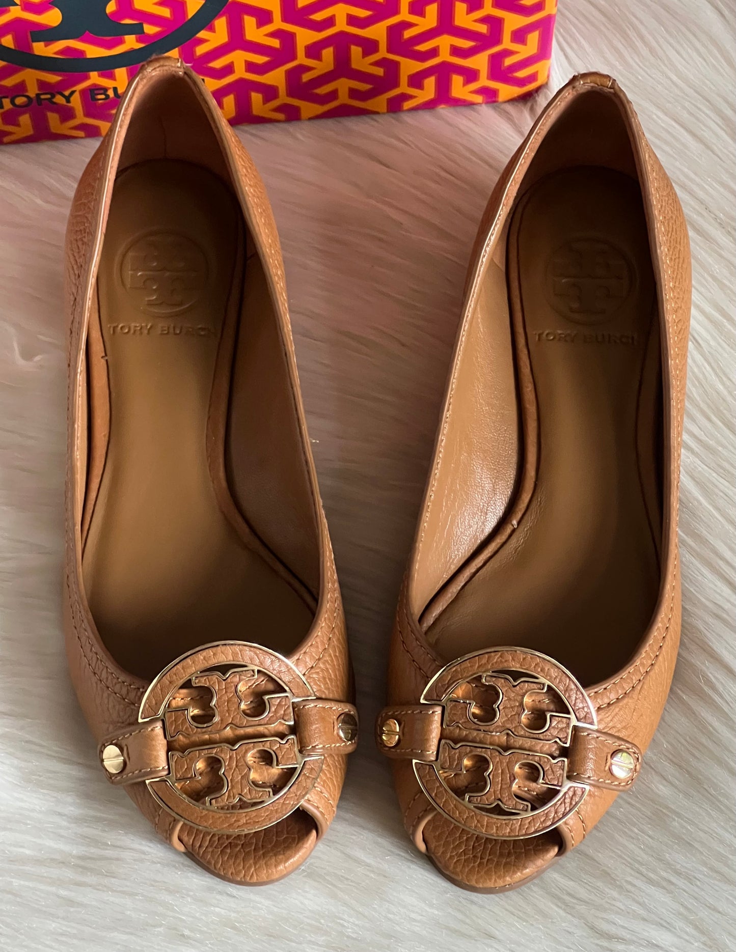 Tory Burch Amanda Open Toe Demi Wedge Sandals