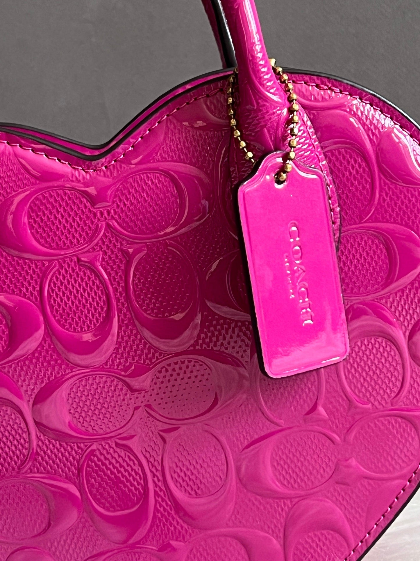 Coach Heart Bag in Signature Leather